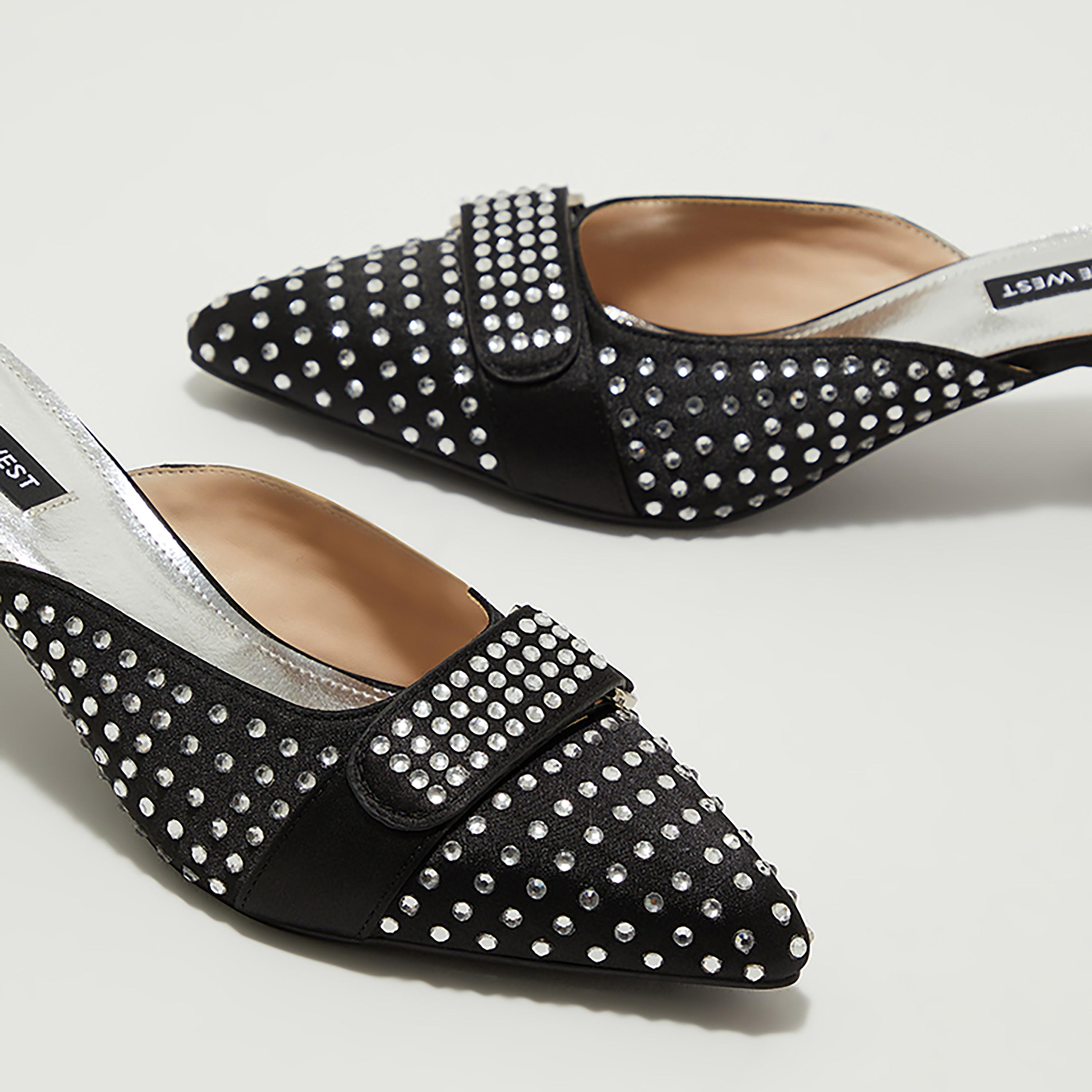 حذاء ميولز بكعب كريستالي للنساء من ناين ويست | NWAARON-AK-women-shoes-heels-image-4