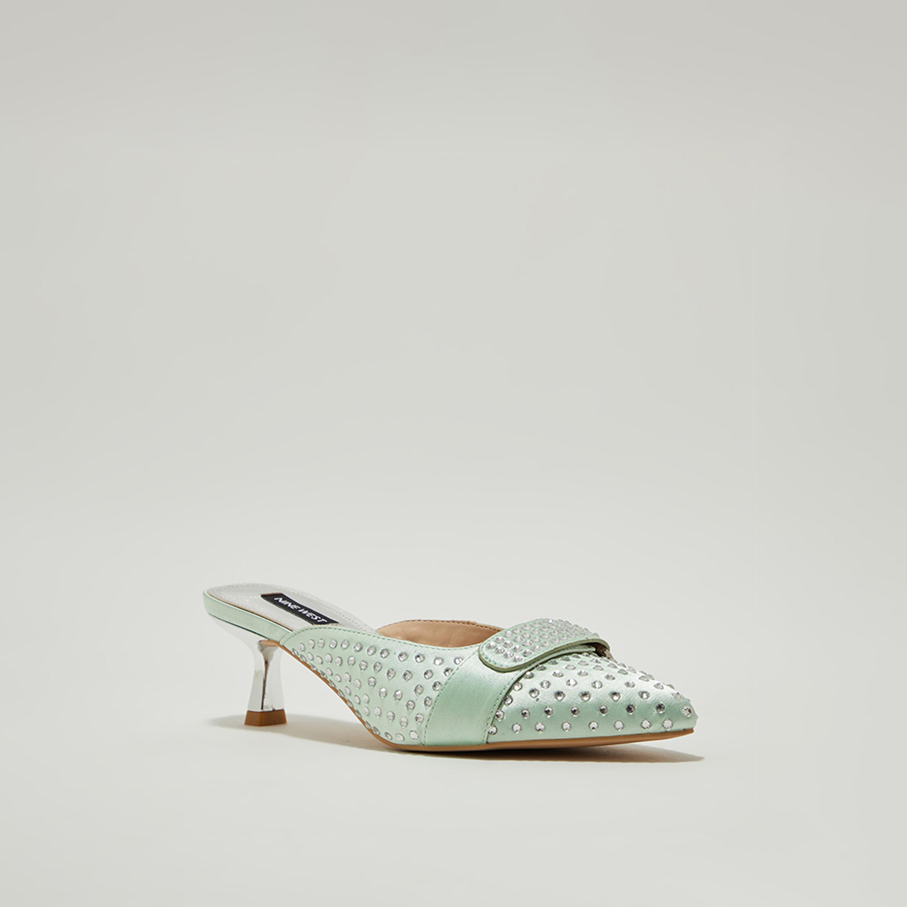 حذاء ميولز بكعب كريستالي للنساء من ناين ويست | NWAARON-AK-women-shoes-heels-image-5