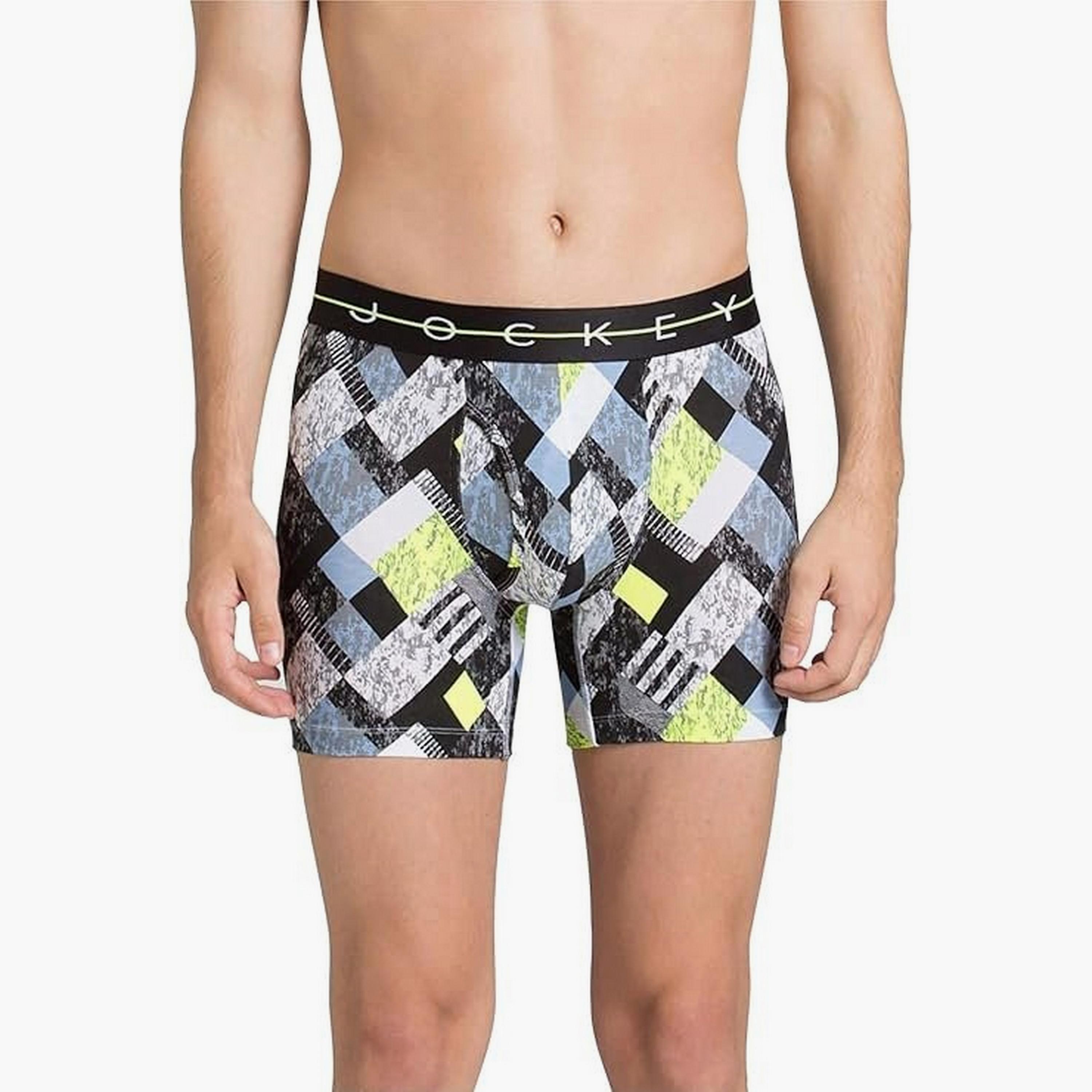 Jockey Assorted Brand Print Waistband Men's Boxer Briefs-men-clothing-innerwear-underwear-image-3