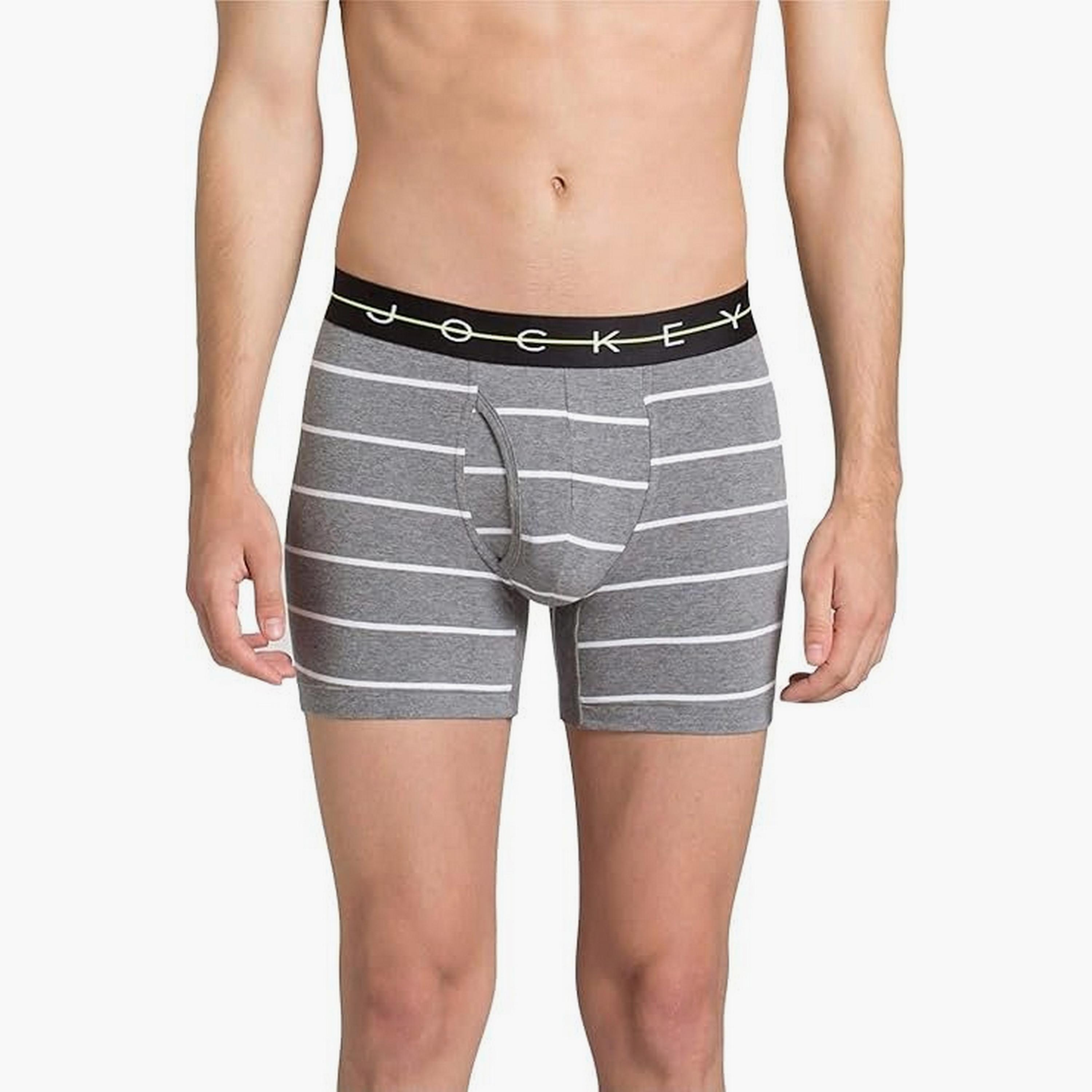Jockey Assorted Brand Print Waistband Men's Boxer Briefs-men-clothing-innerwear-underwear-image-4