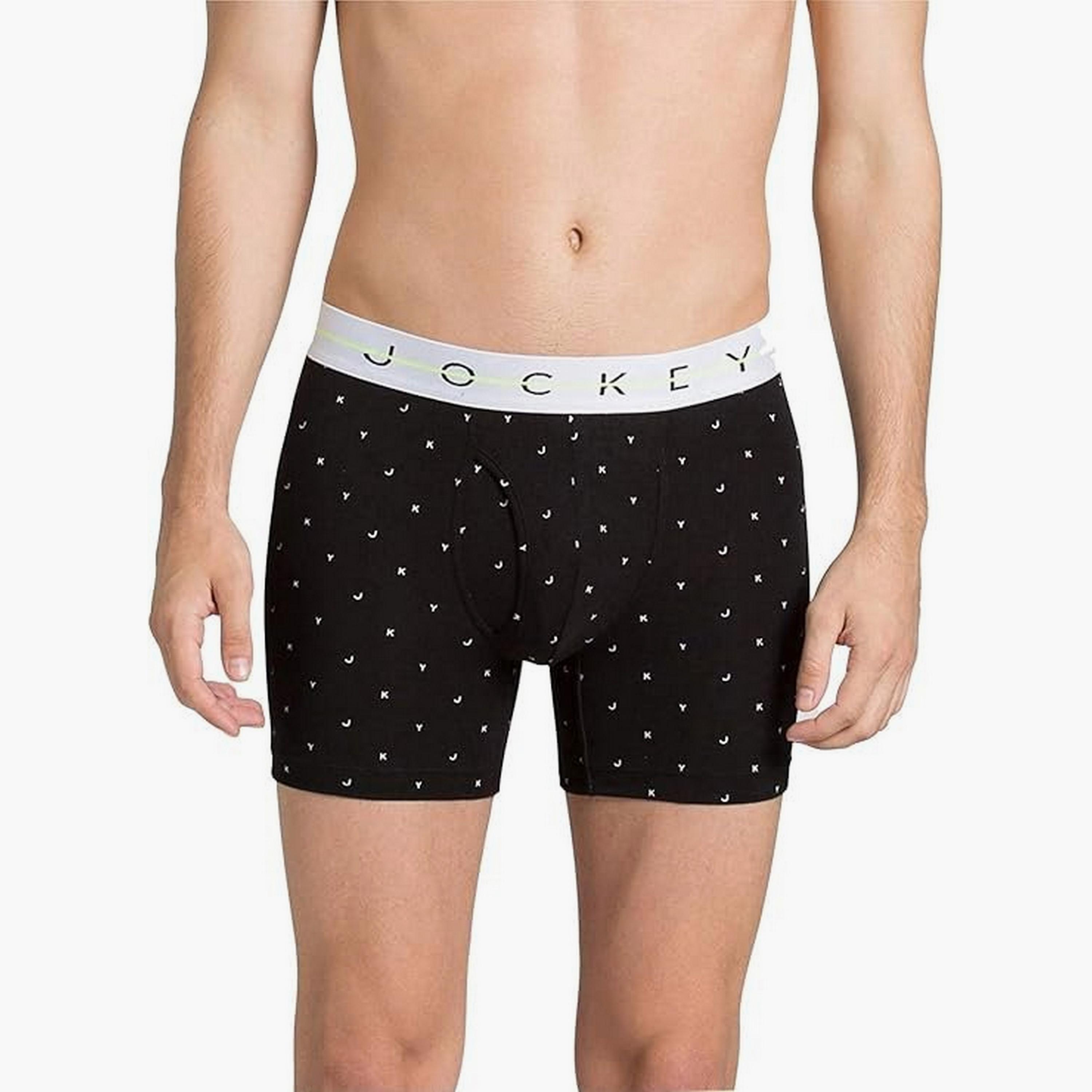 Jockey Assorted Brand Print Waistband Men's Boxer Briefs-men-clothing-innerwear-underwear-image-5