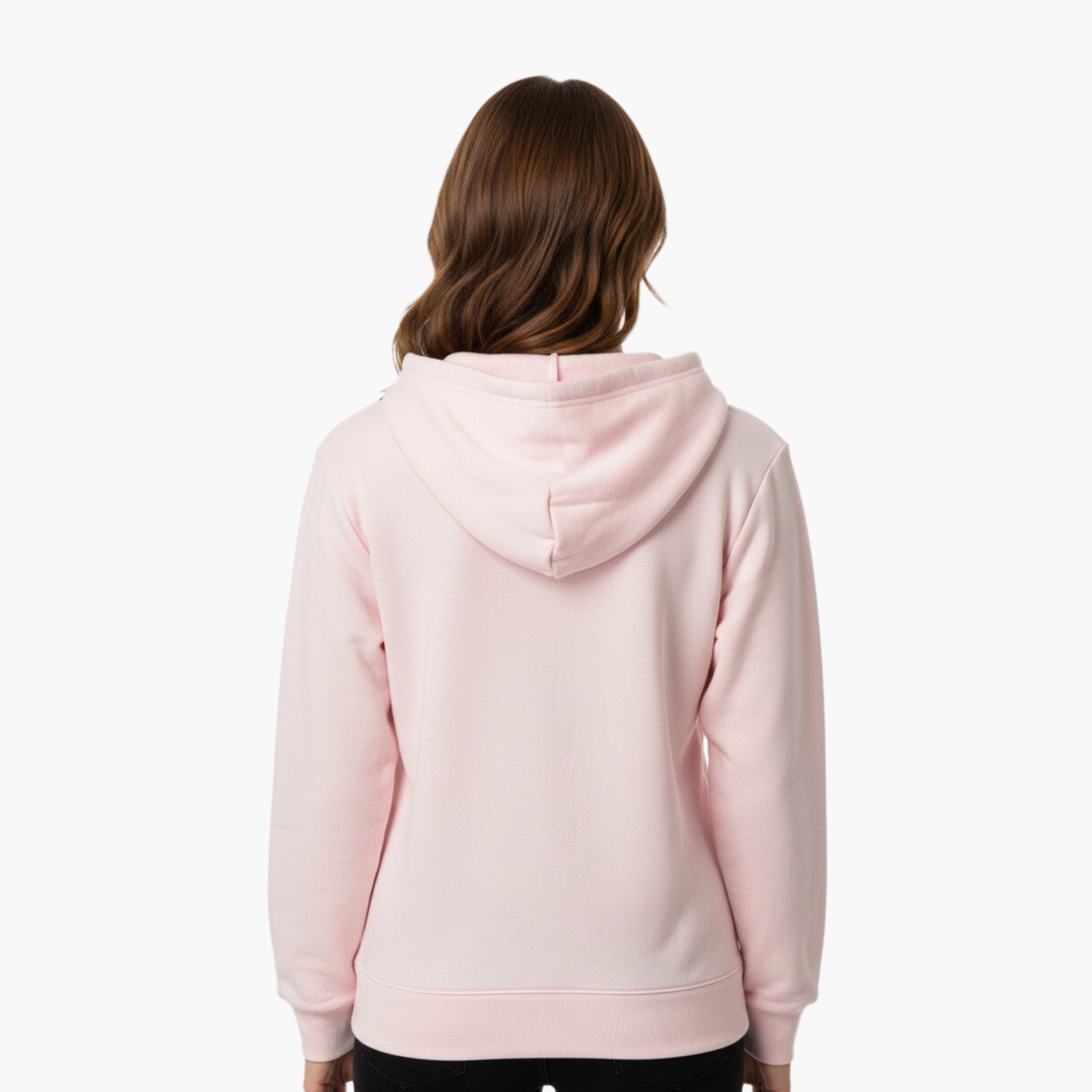هودي نسائي سادة بسحاب وياقة بغطاء للرأس وأكمام طويلة من هانيس-women-clothing-hoodiesandsweatshirts-hoodies-image-8