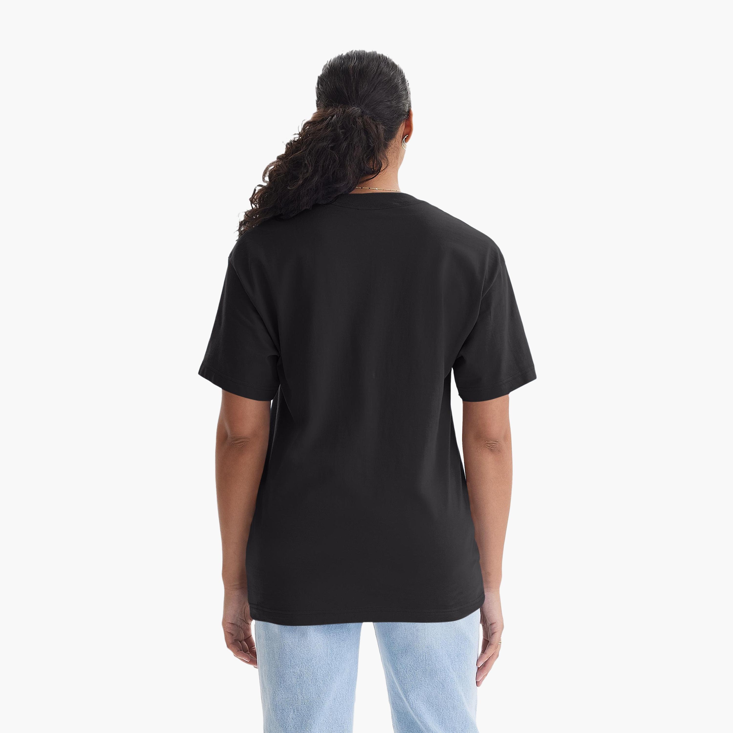 تيشيرت نسائي سادة بياقة مستديرة وأكمام قصيرة من هانيس-women-clothing-tshirts-image-4