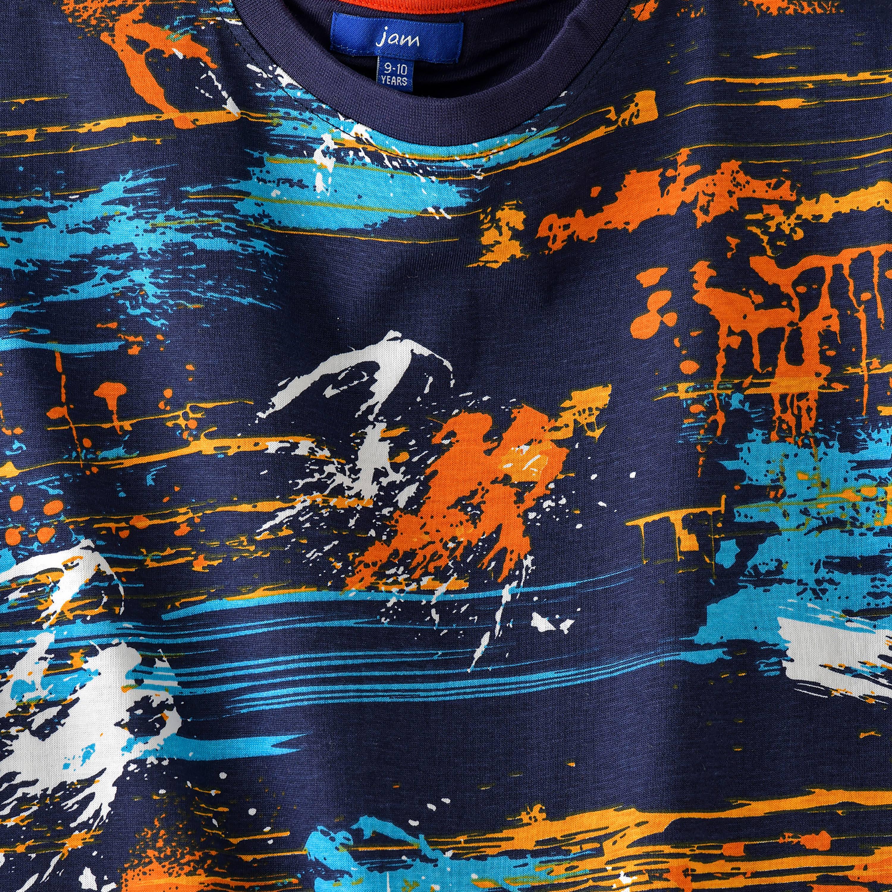 تيشيرت بأكمام قصيرة مطبوع من يونيك كيدز-boys-clothing-tshirtsandpolos-image-3