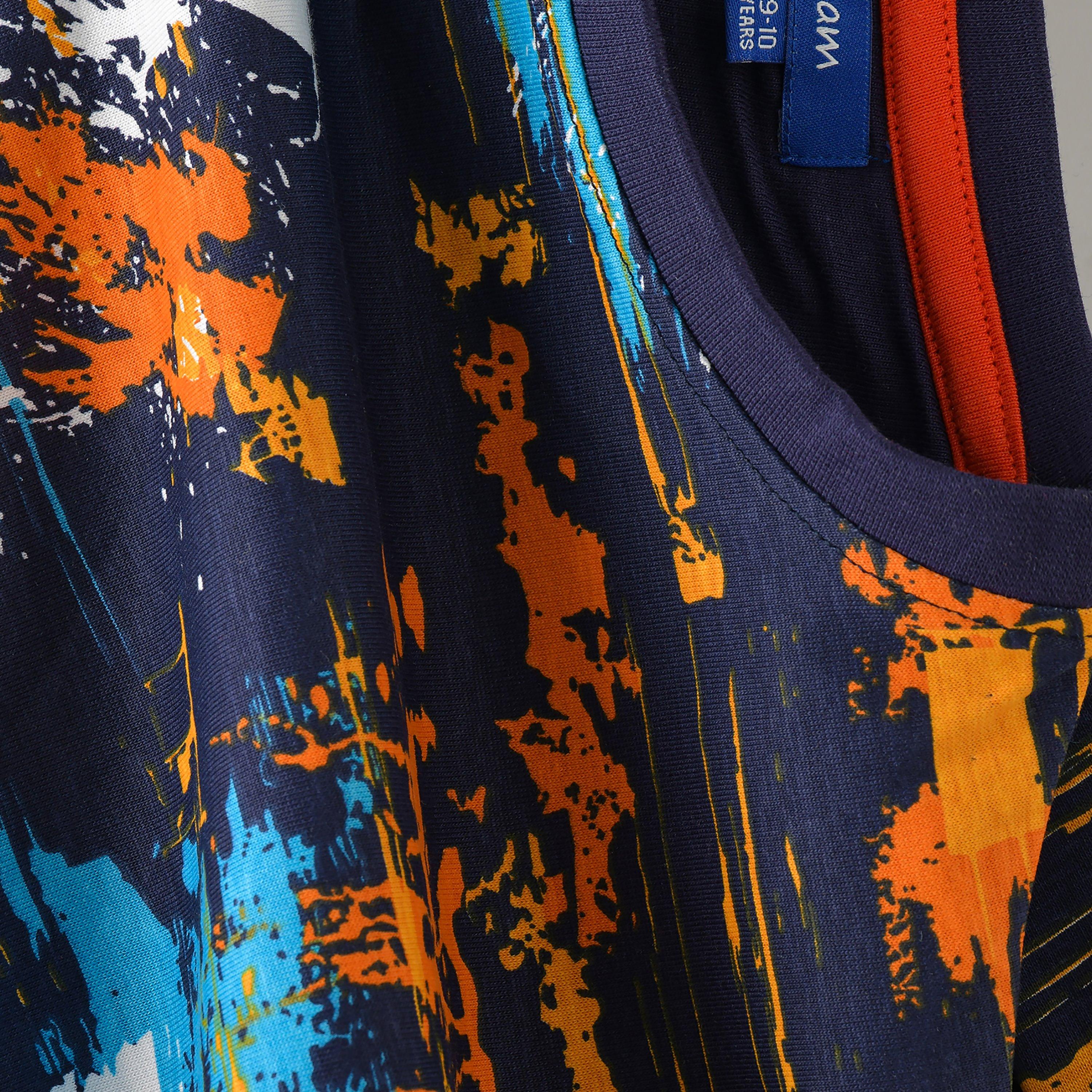 تيشيرت بأكمام قصيرة مطبوع من يونيك كيدز-boys-clothing-tshirtsandpolos-image-4