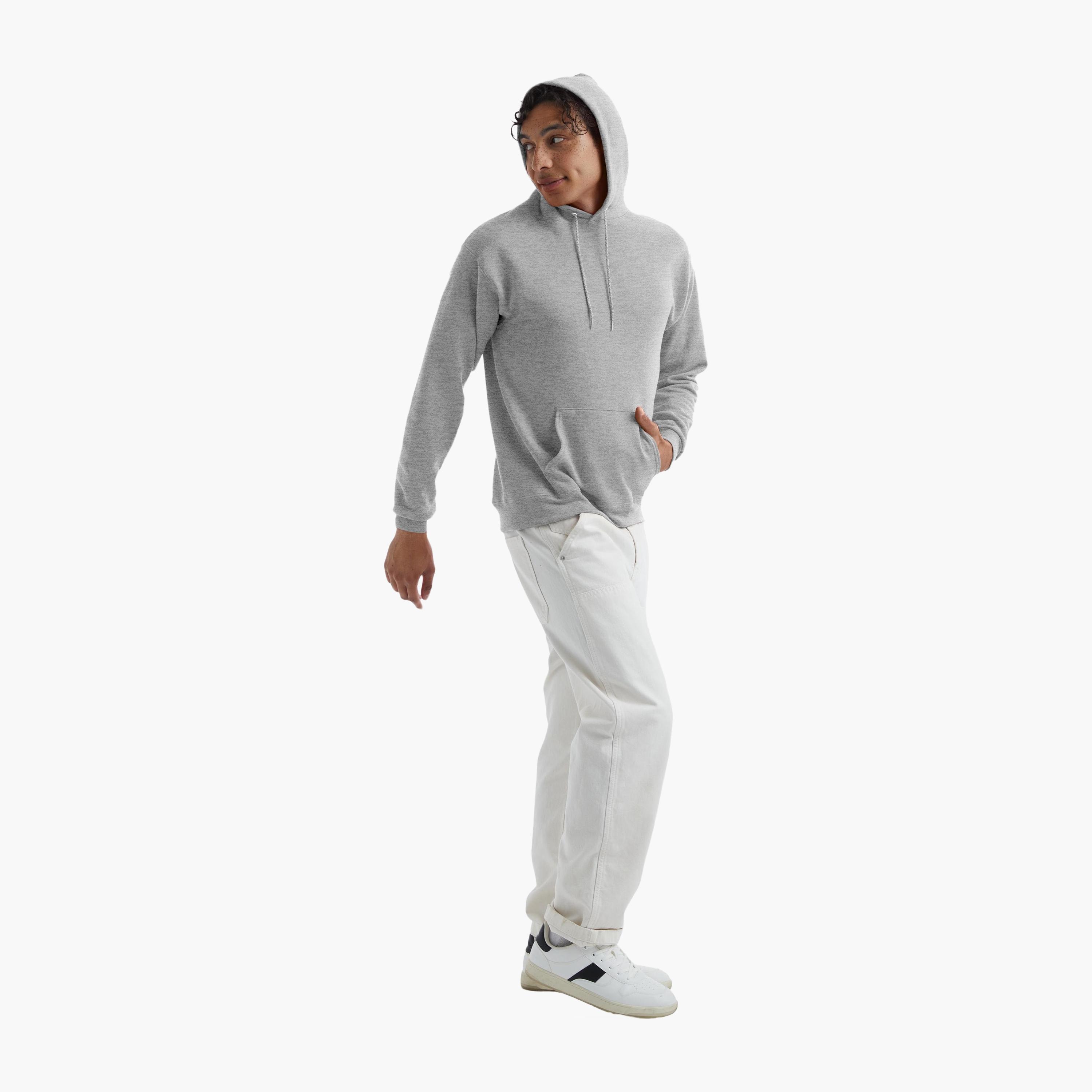 هودي رجالي ملون بياقة بغطاء للرأس وأكمام طويلة من هانيس-men-winterwear-hoodiesandsweatshirts-image-2