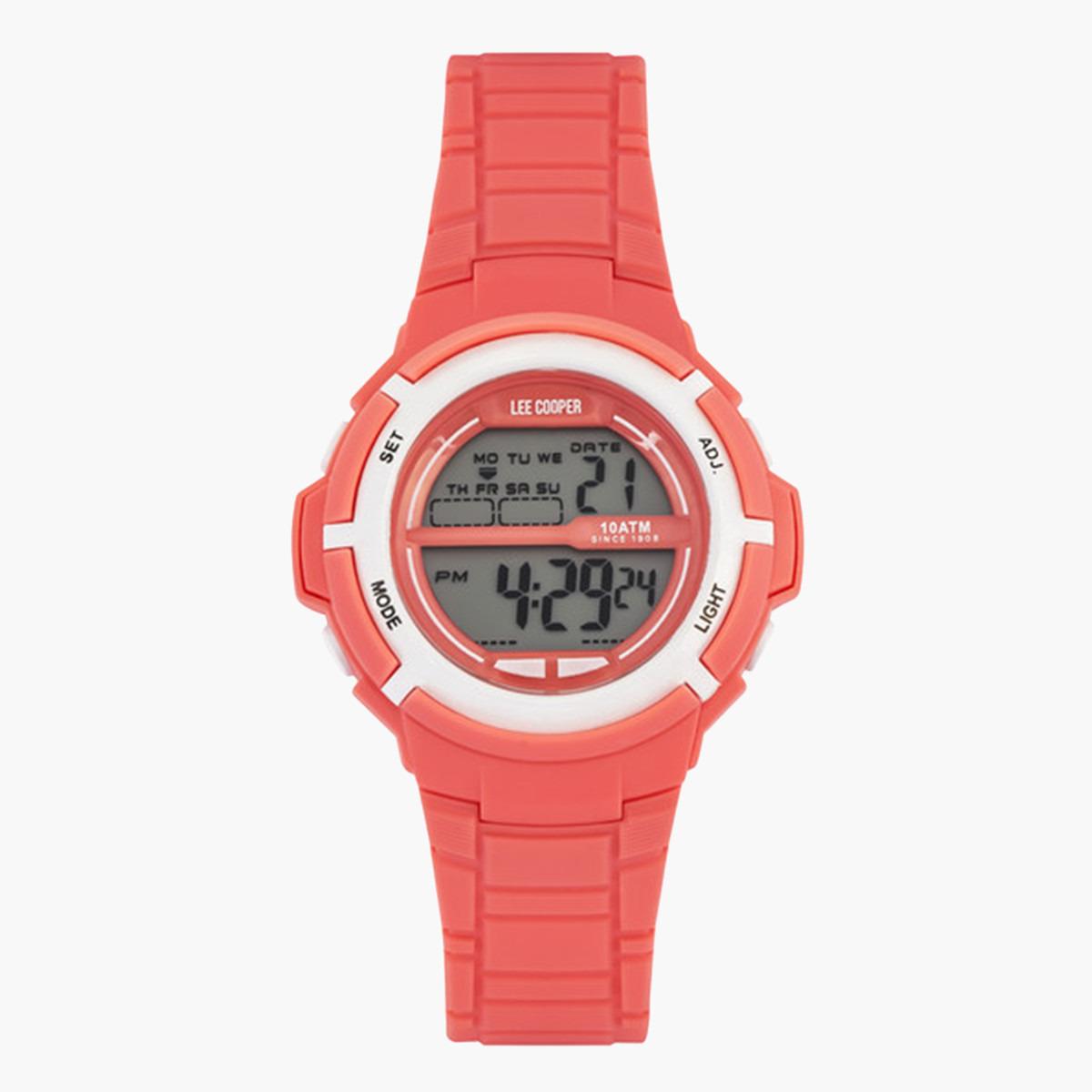 ساعة تناظرية رقميّة بقرص رمادي للجنسين من لي كوبر أوريجينالز - ORG05202.028-men-watchesandjewellery-watches-image-1