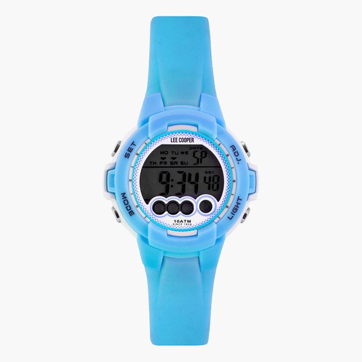 ساعة يد رقميّة بقرص رمادي للجنسين من لي كوبر أوريجينالز - ORG05204.027-men-watchesandjewellery-watches-image-1