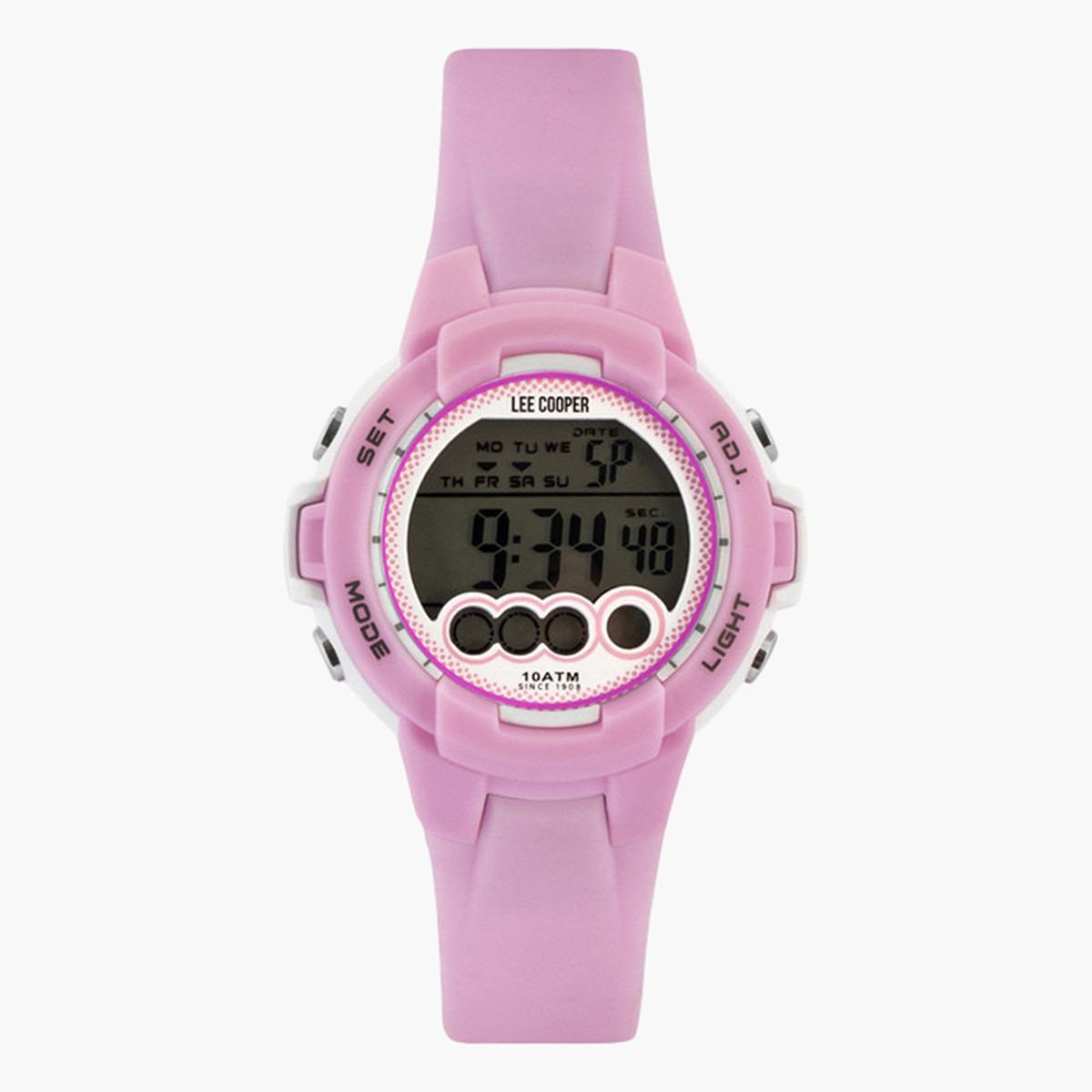 ساعة يد رقميّة بقرص رمادي للجنسين من لي كوبر أوريجينالز - ORG05204.028-men-watchesandjewellery-watches-image-1