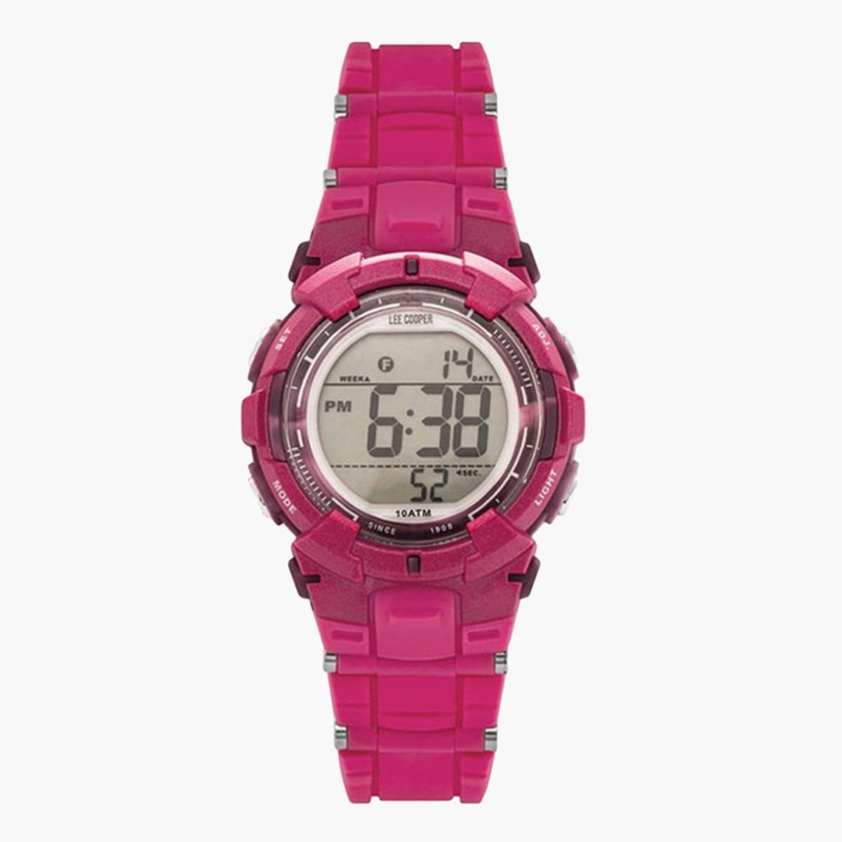 ساعة يد رقميّة بقرص رمادي للجنسين من لي كوبر أوريجينالز - ORG05206.028-men-watchesandjewellery-watches-image-1