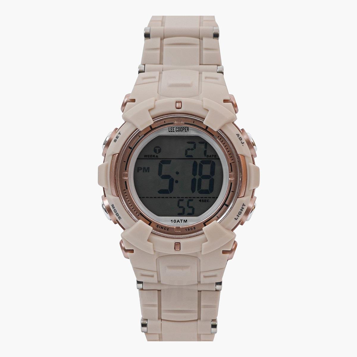 ساعة يد رقميّة بقرص رمادي للجنسين من لي كوبر أوريجينالز - ORG05206.427-men-watchesandjewellery-watches-image-1