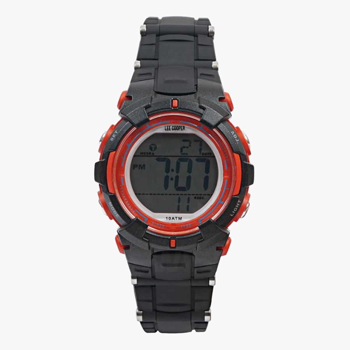 ساعة رقميّة بقرص رمادي للرجال من لي كوبر أوريجينالز - ORG05206.621-men-watchesandjewellery-watches-image-1