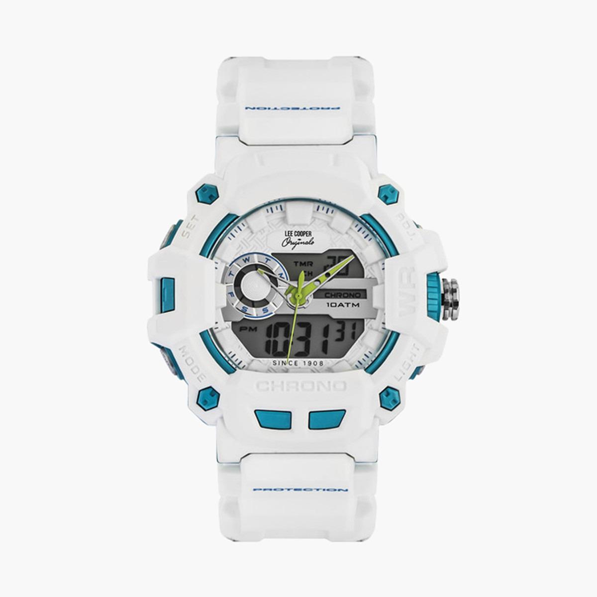Lee Cooper Originals Mens Analog-Digital White Dial Watch ORG05401.323-men-watchesandjewellery-watches-image-1