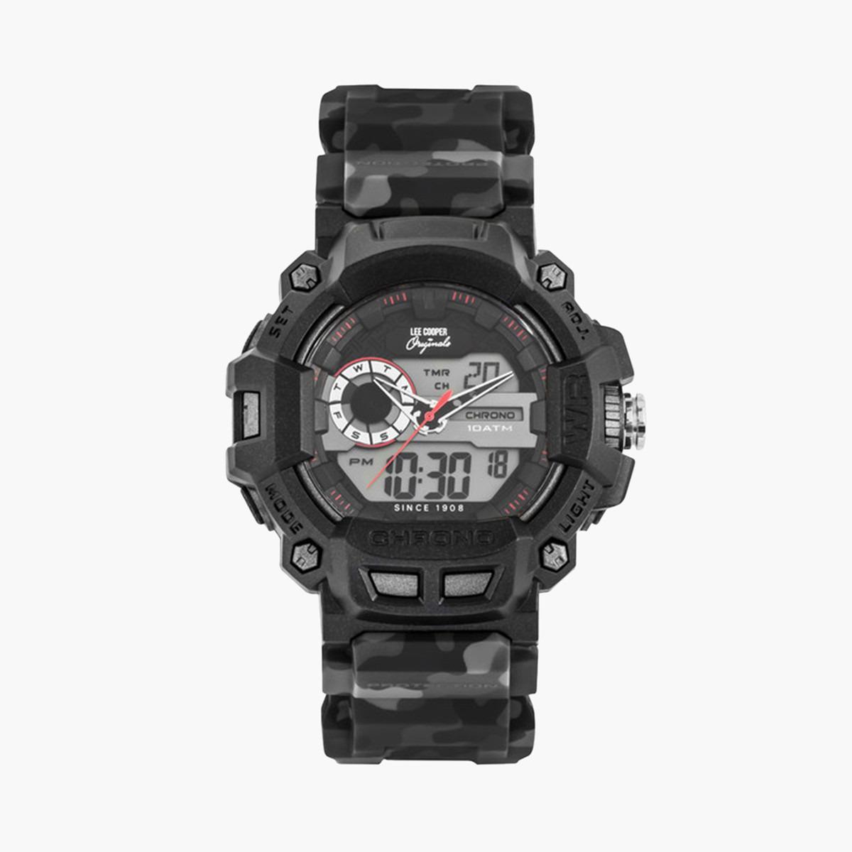 Lee Cooper Mens Analog-Digital Black Dial Watch ORG05401.620-men-watchesandjewellery-watches-image-1