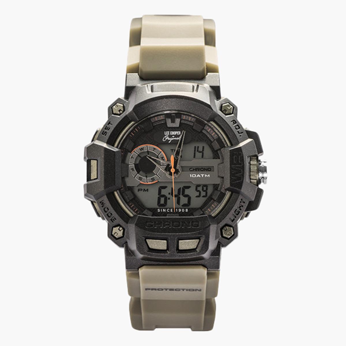 ساعة تناظرية رقميّة بقرص أسود للرجال من لي كوبر أوريجينالز ORG05401.625-men-watchesandjewellery-watches-image-1