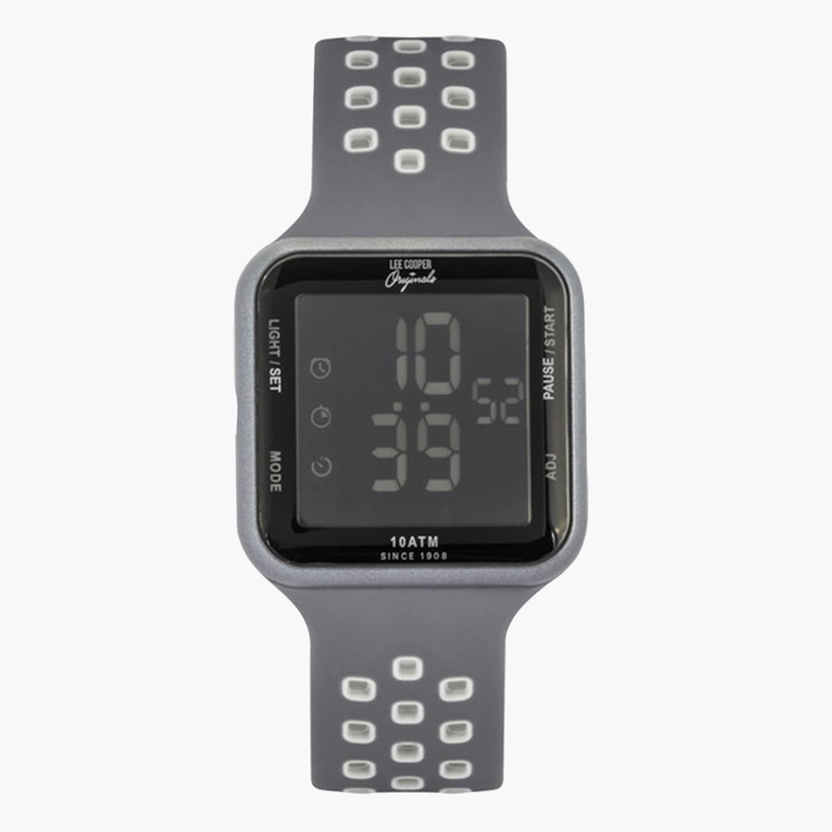 ساعة تناظرية رقميّة بقرص أسود للجنسين من لي كوبر أوريجينالز - ORG05604.016-men-watchesandjewellery-watches-image-1