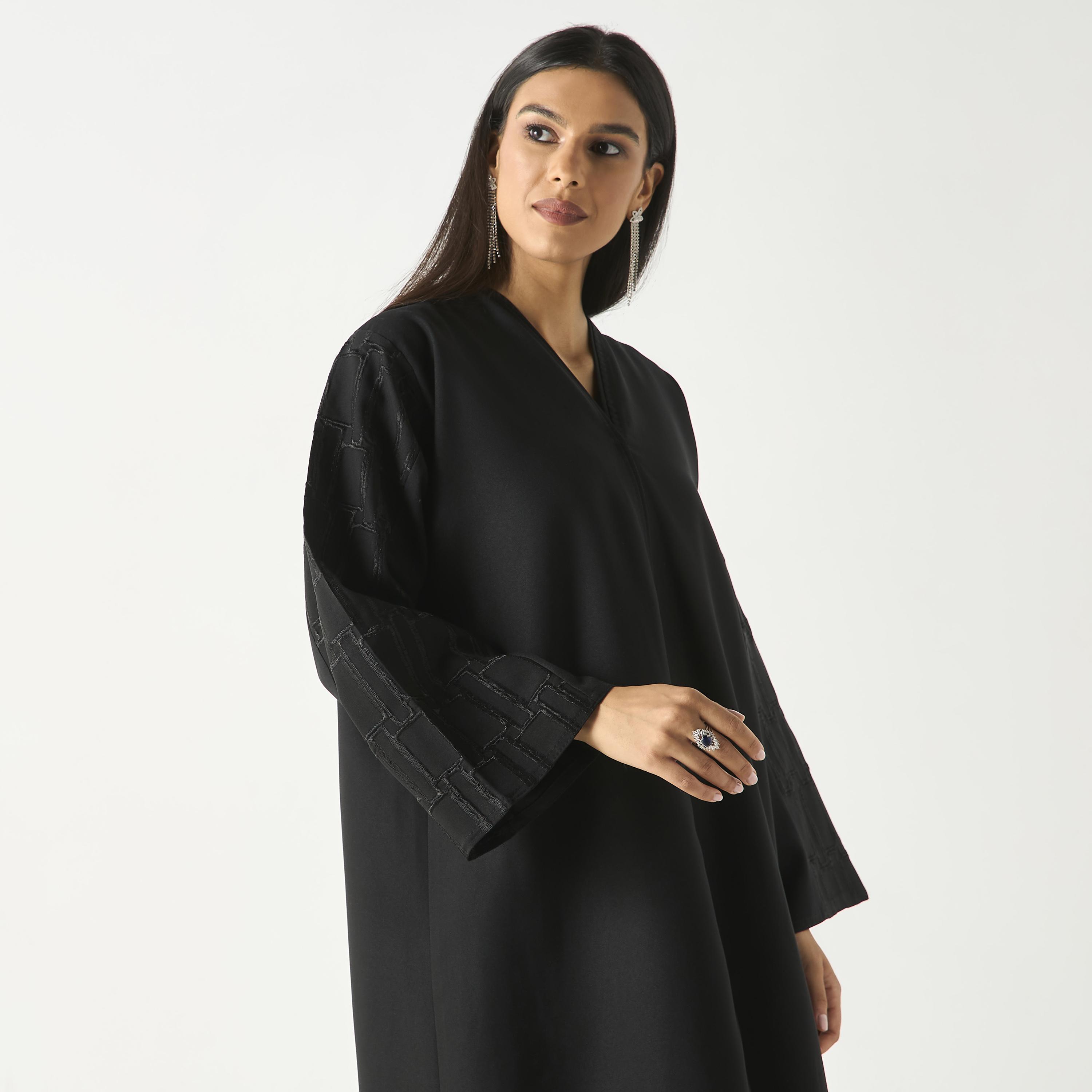 Hadiyath Al Madinah Embroidered Abaya-women-arabicclothing-abayas-image-2