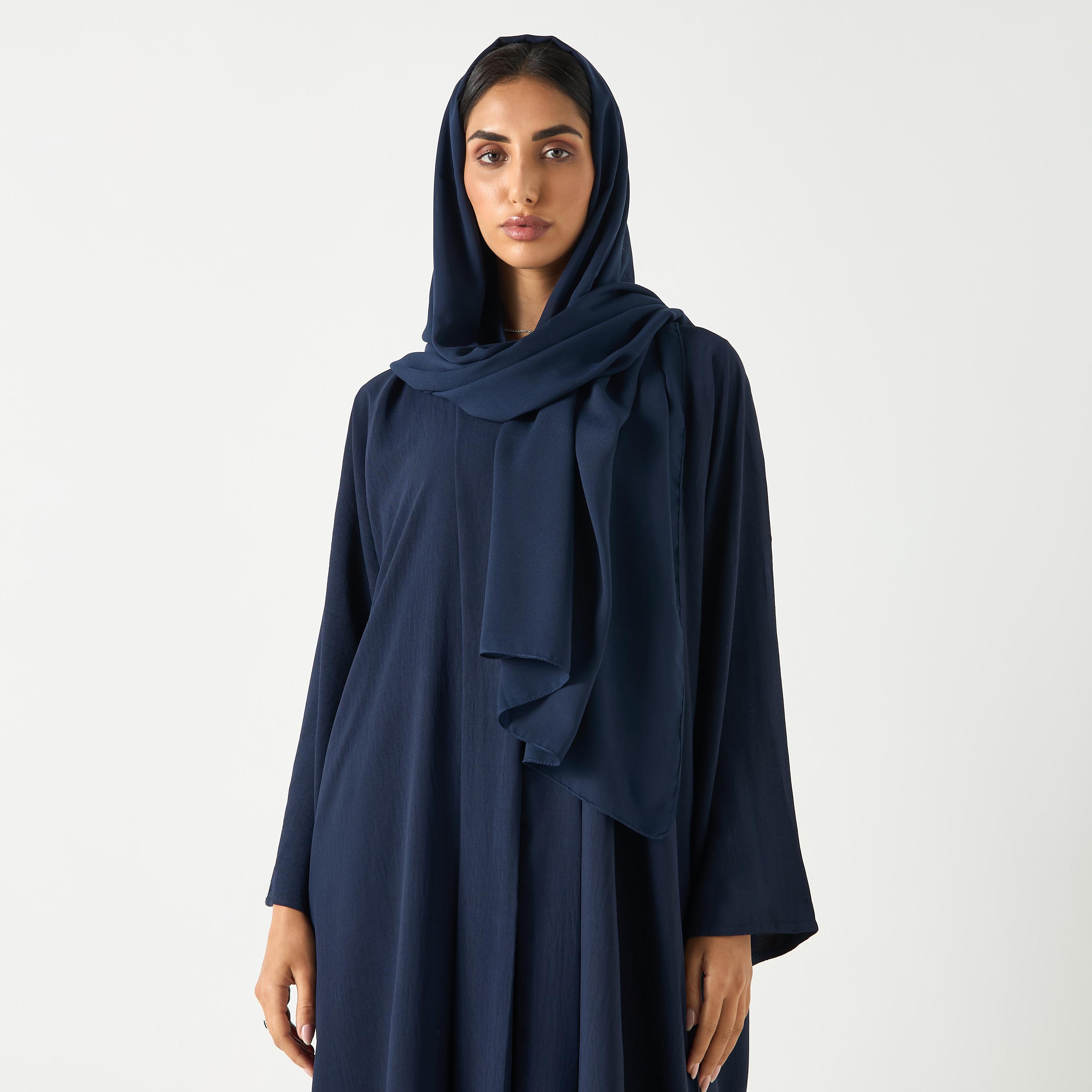 Hadiyath Al Madinah Solid Abaya-women-arabicclothing-abayas-image-2