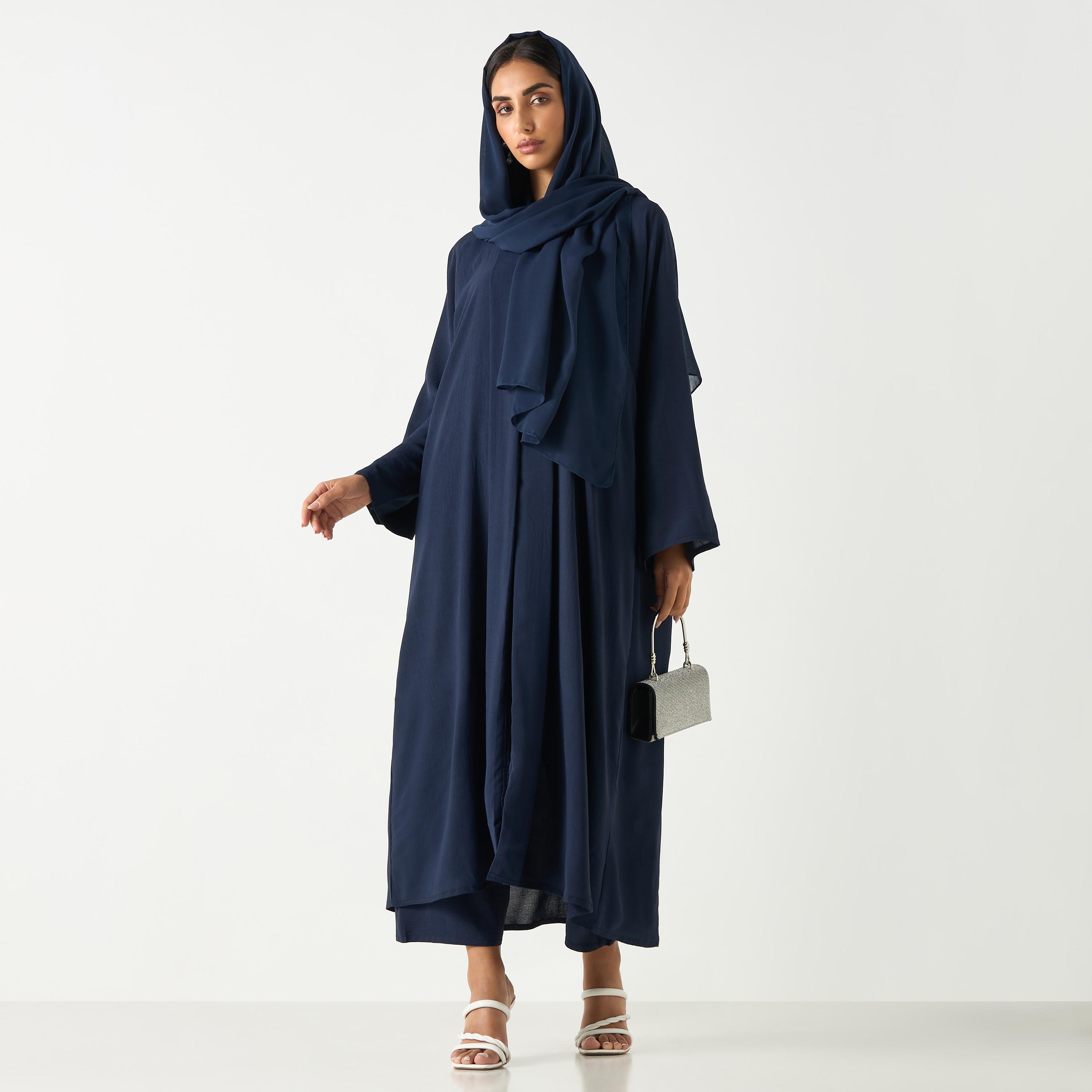 Hadiyath Al Madinah Solid Abaya-women-arabicclothing-abayas-image-5