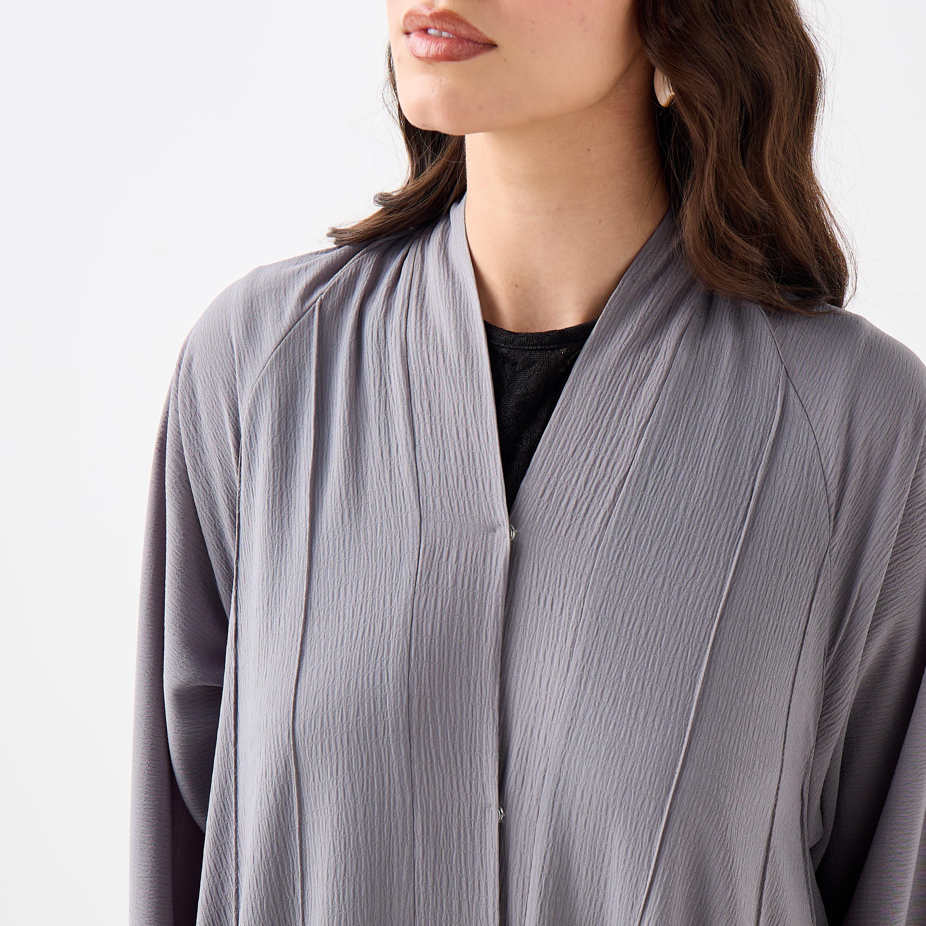 Hadiyath Al Madinah Textured Abaya-women-arabicclothing-abayas-image-3