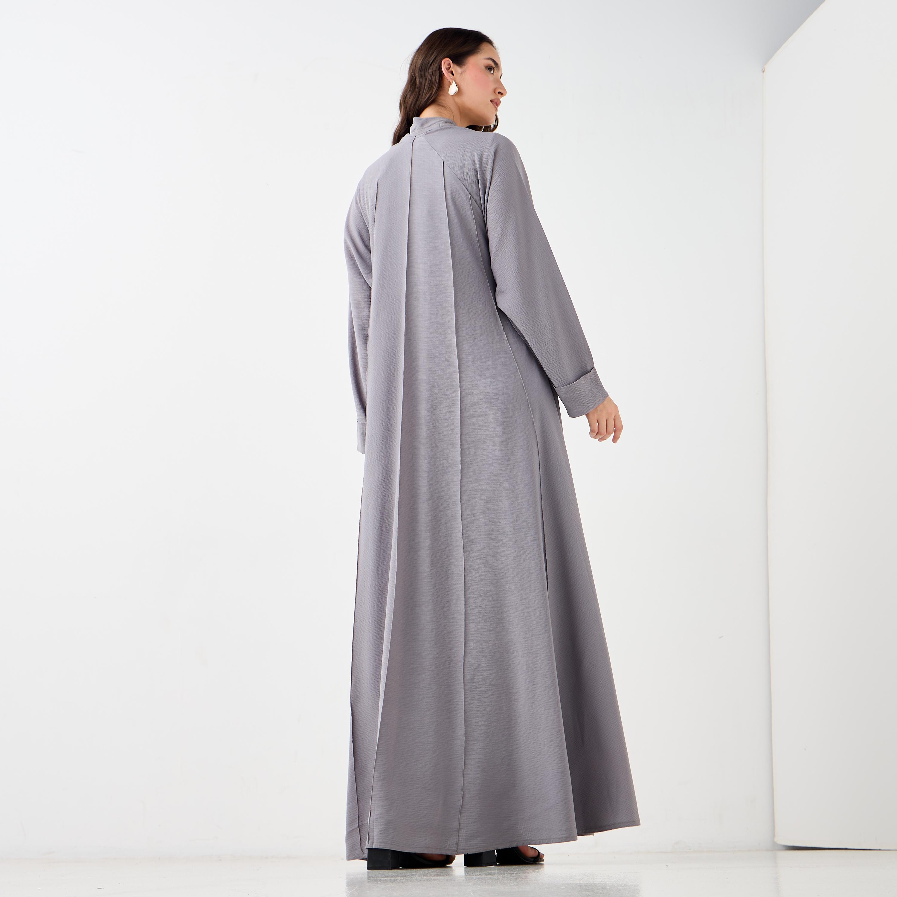 Hadiyath Al Madinah Textured Abaya-women-arabicclothing-abayas-image-6