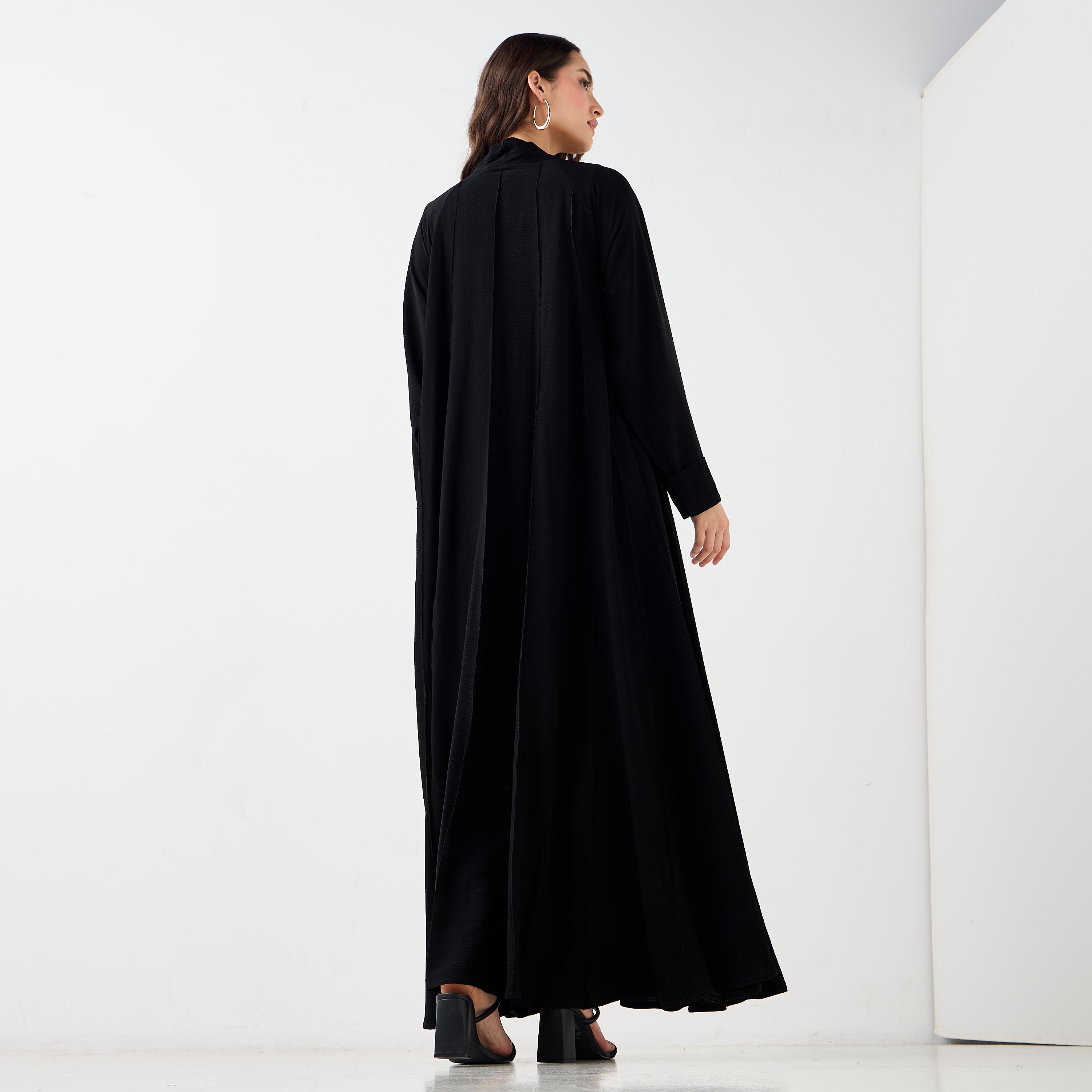 Hadiyath Al Madinah Textured Abaya-women-arabicclothing-abayas-image-5