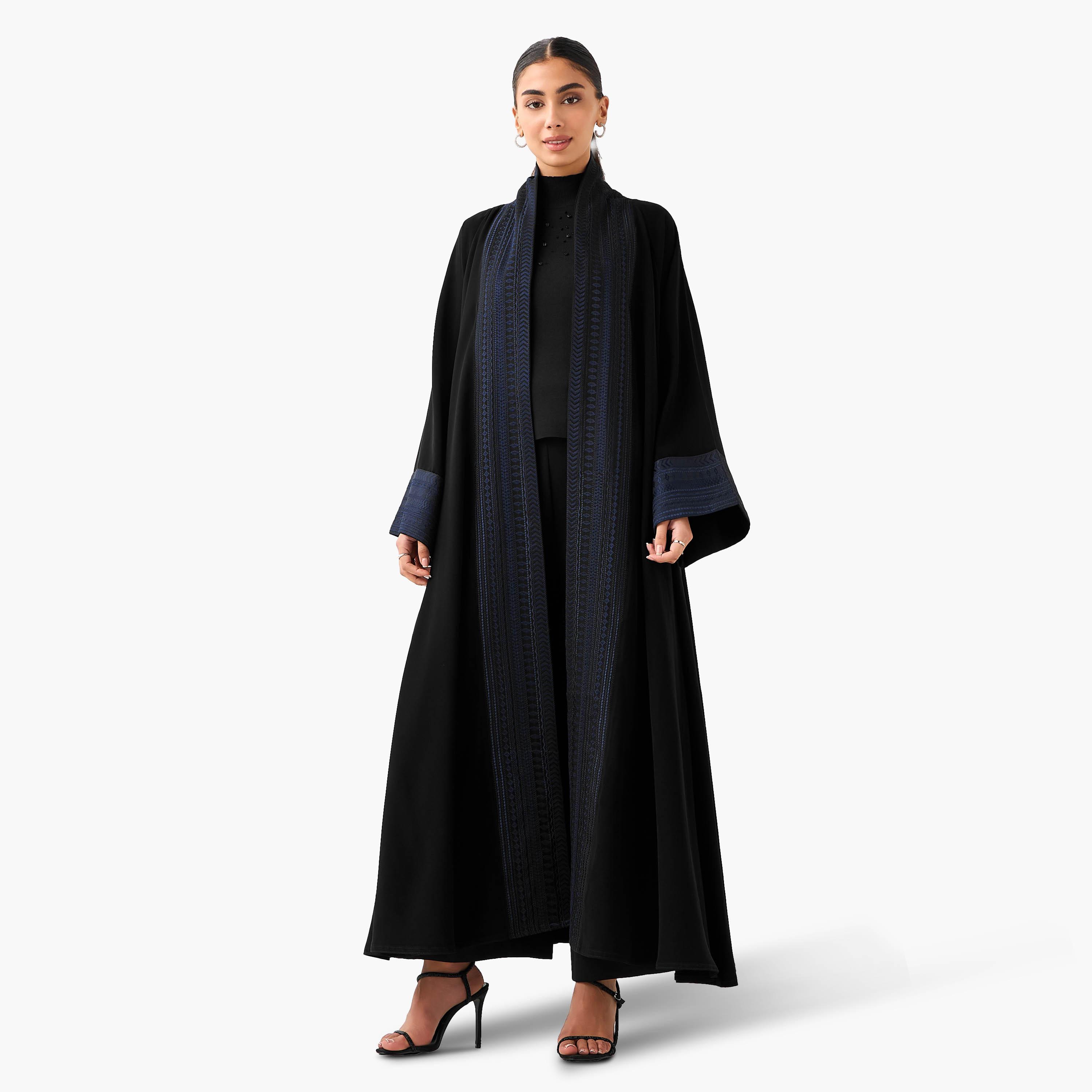 Hadiyath Al Madinah Embroidered Abaya-women-arabicclothing-abayas-image-2