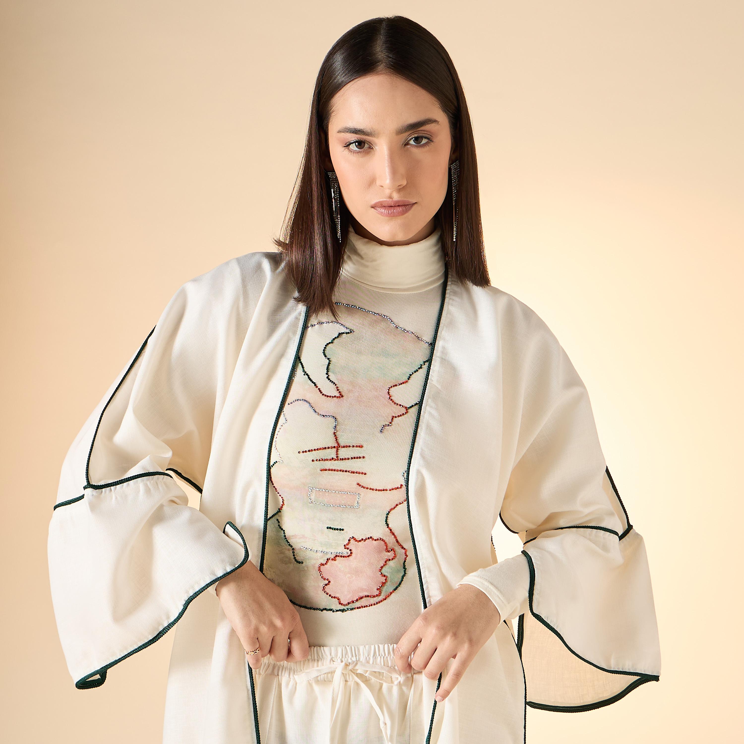 Hadiyath Al Madinah Printed Abaya Set-women-arabicclothing-abayas-image-7