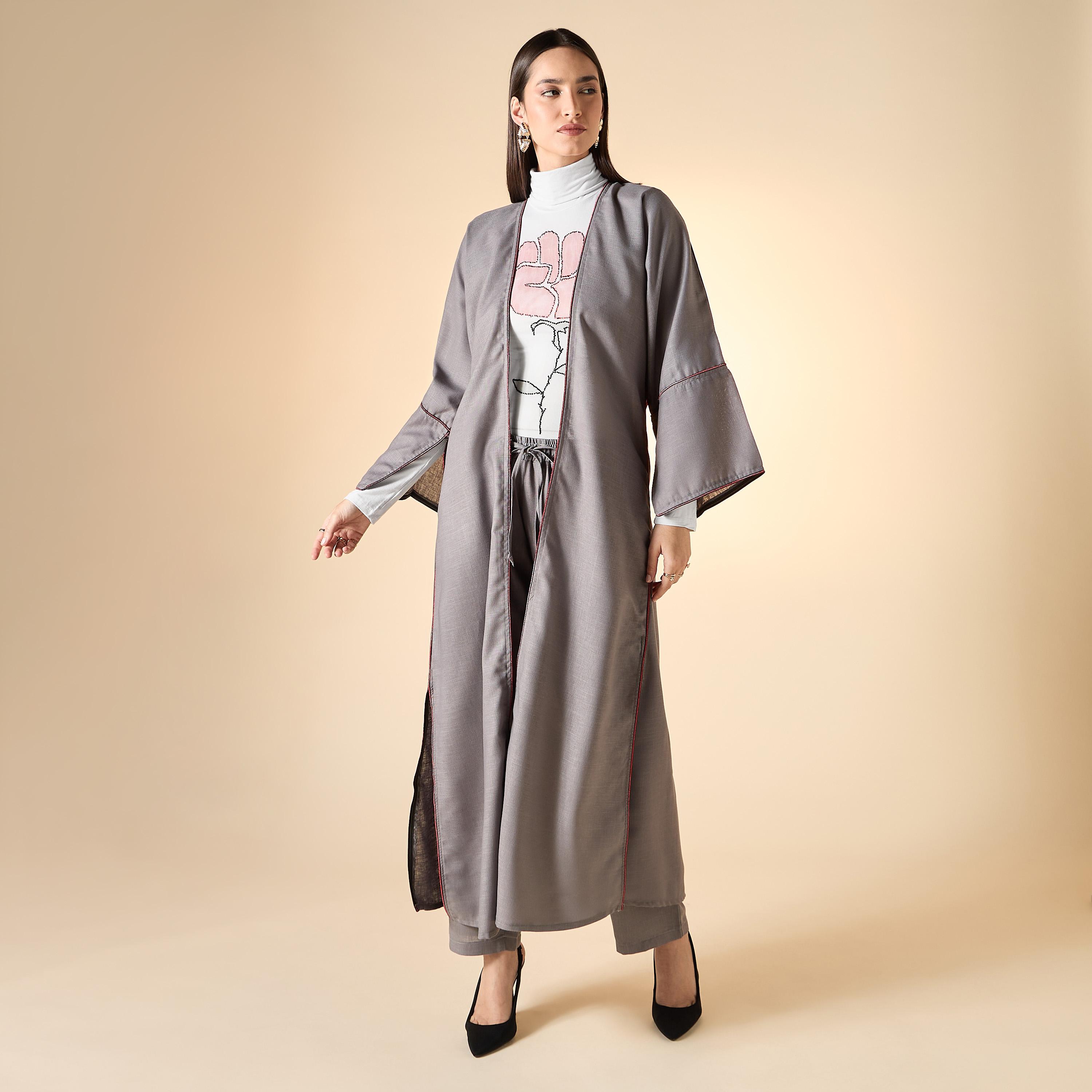 Hadiyath Al Madinah Embellished 4-Piece Abaya Set-women-arabicclothing-abayas-image-2
