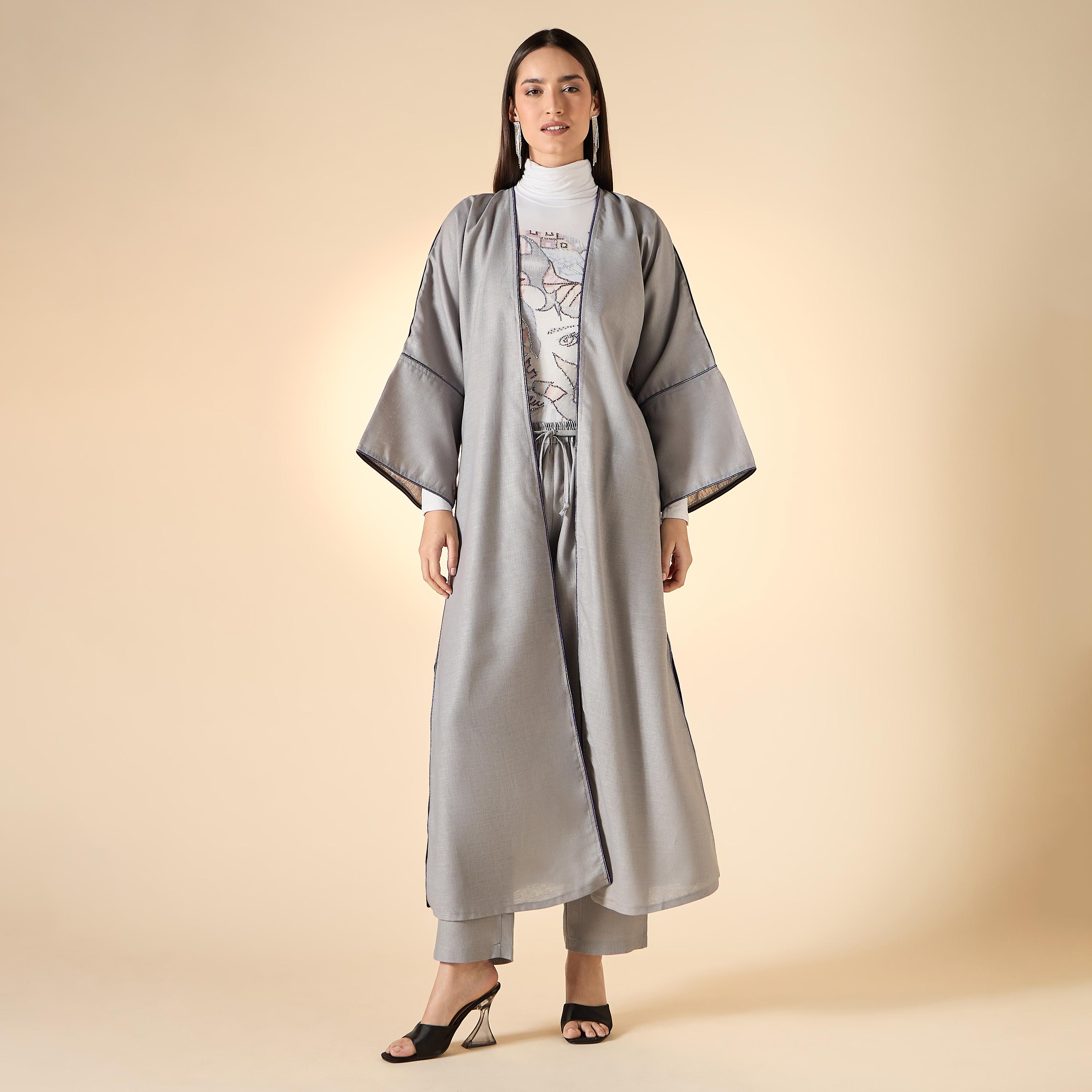 Hadiyath Al Madinah Embellished 2-Piece Abaya Set-women-arabicclothing-abayas-image-1