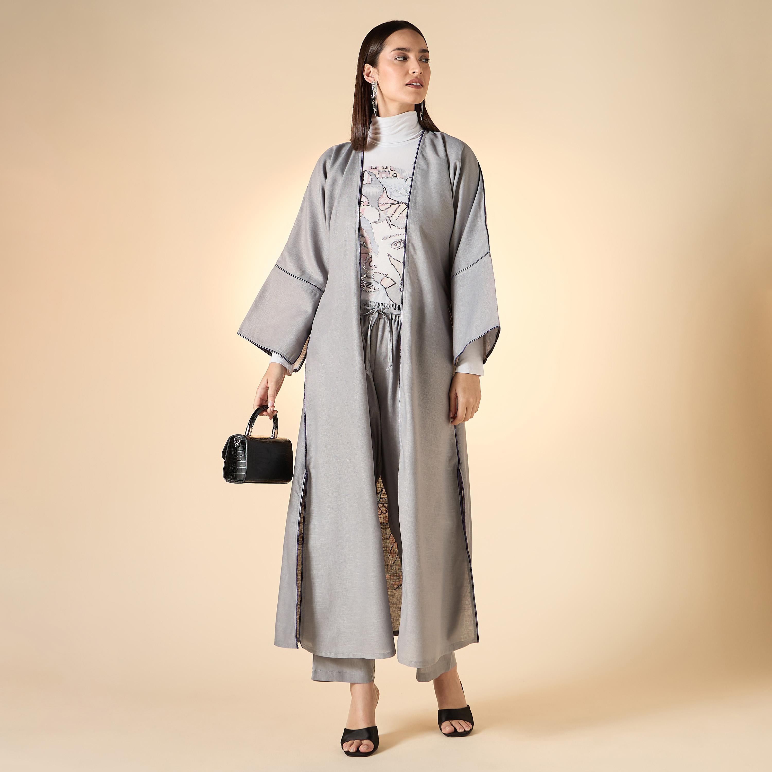 Hadiyath Al Madinah Embellished 2-Piece Abaya Set-women-arabicclothing-abayas-image-2