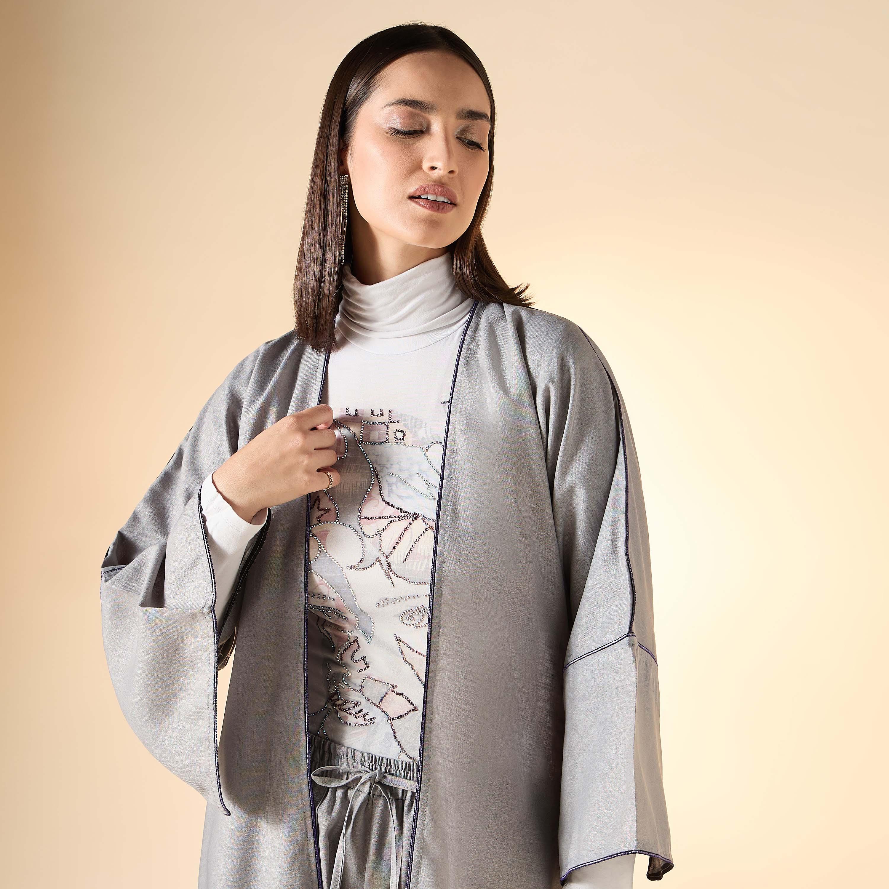 Hadiyath Al Madinah Embellished 2-Piece Abaya Set-women-arabicclothing-abayas-image-7