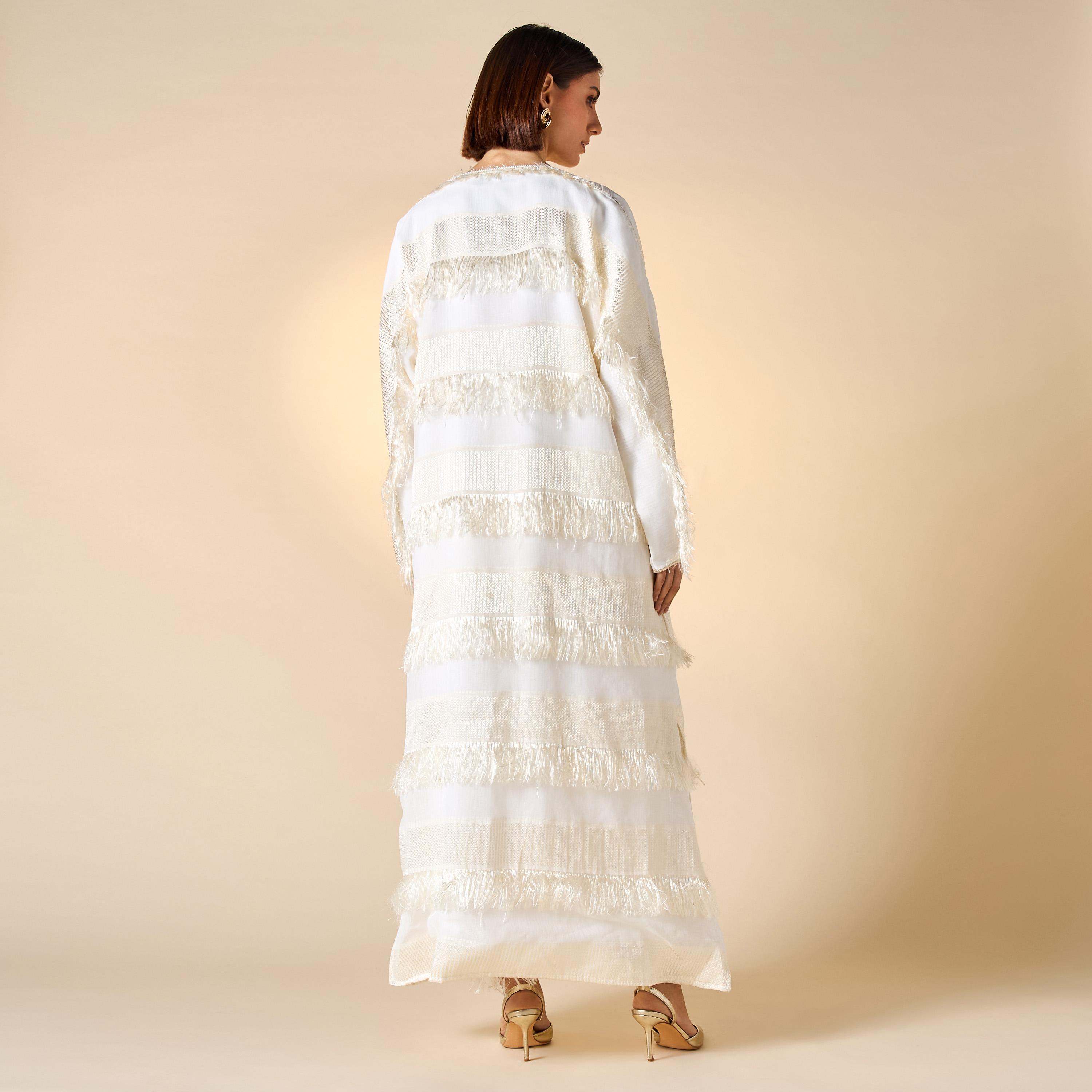 عباية بتفاصيل شرّابات مع حجاب من هدية المدينة-women-arabicclothing-abayas-image-5