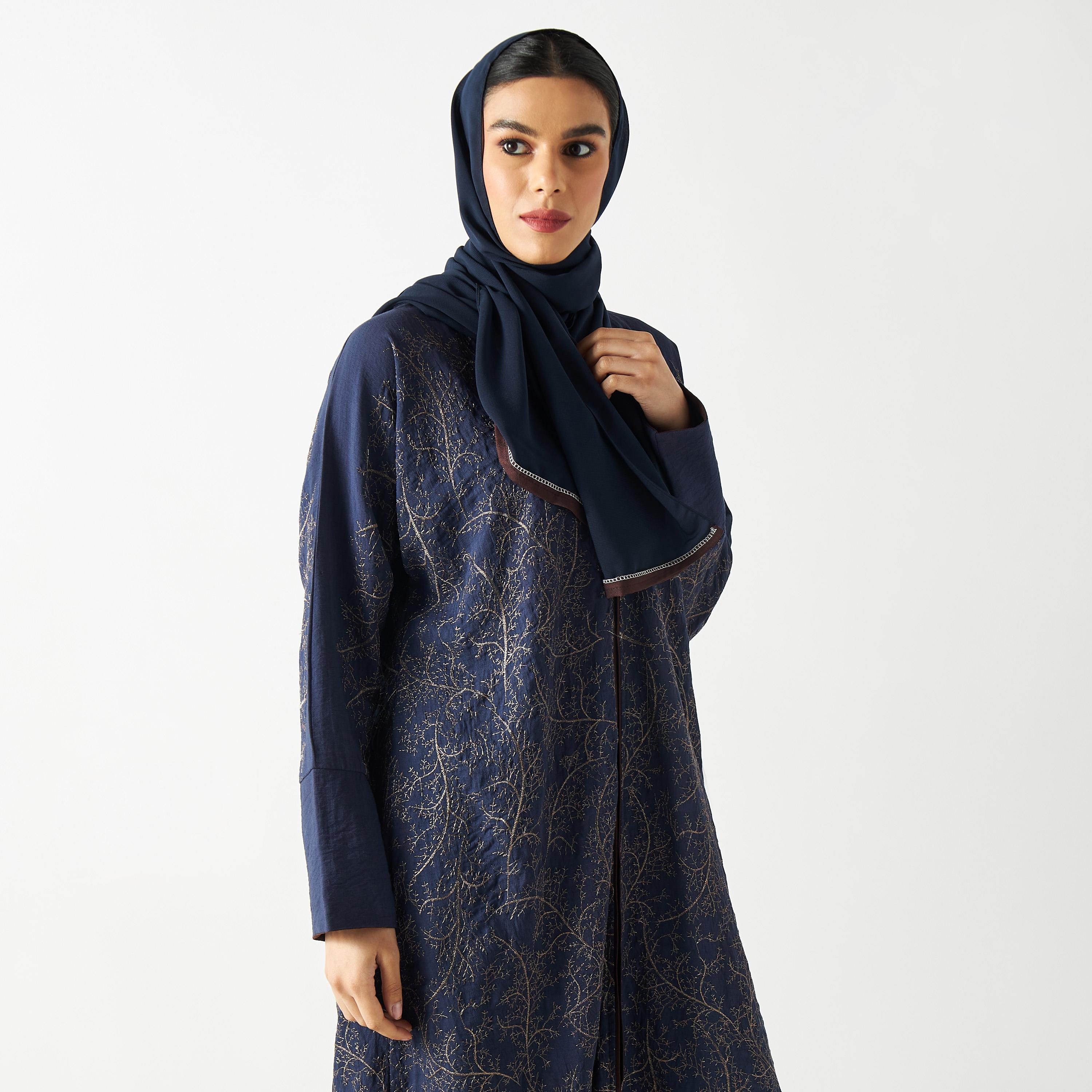 Embroidered Abaya with Hijab-women-arabicclothing-abayas-image-2