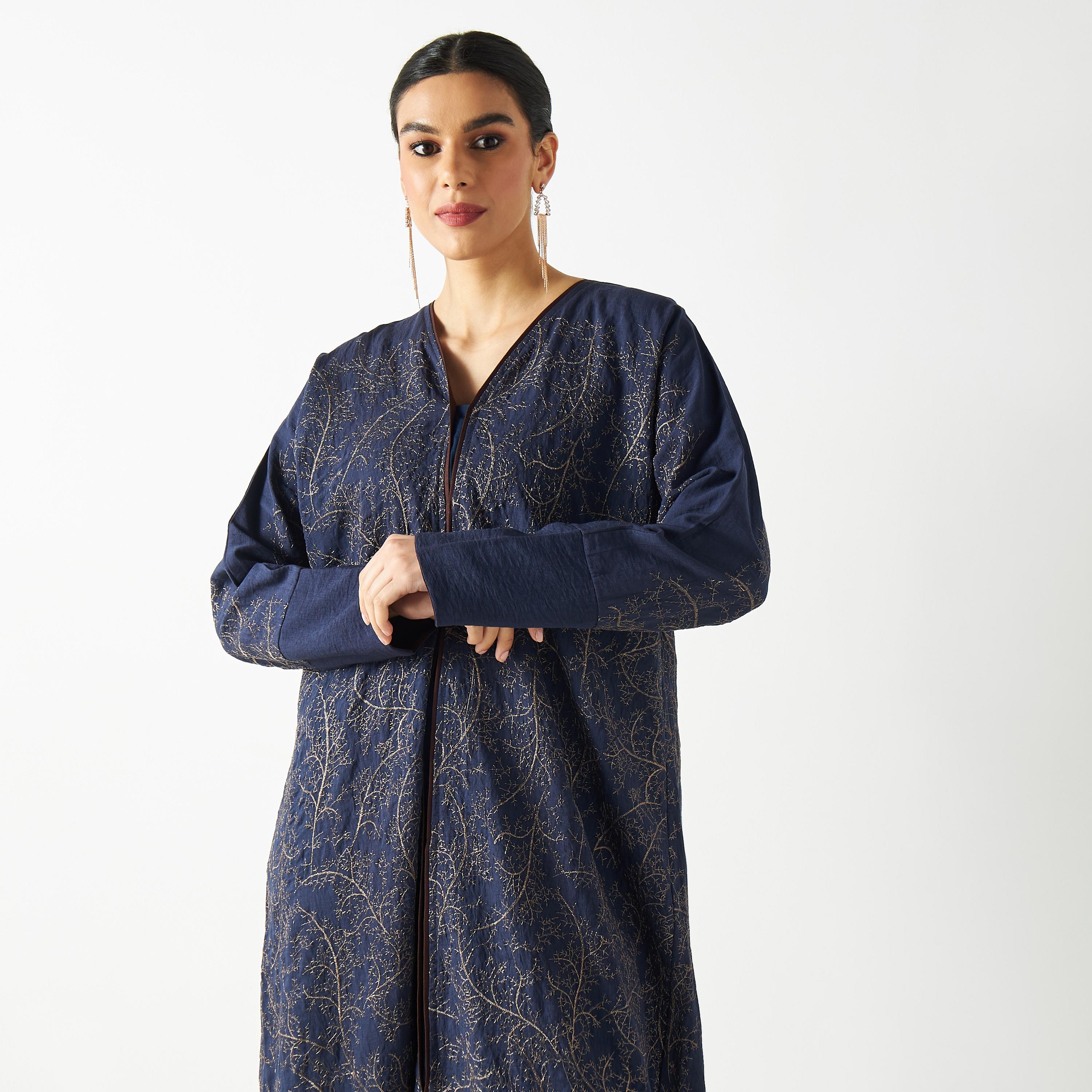 Embroidered Abaya with Hijab-women-arabicclothing-abayas-image-5