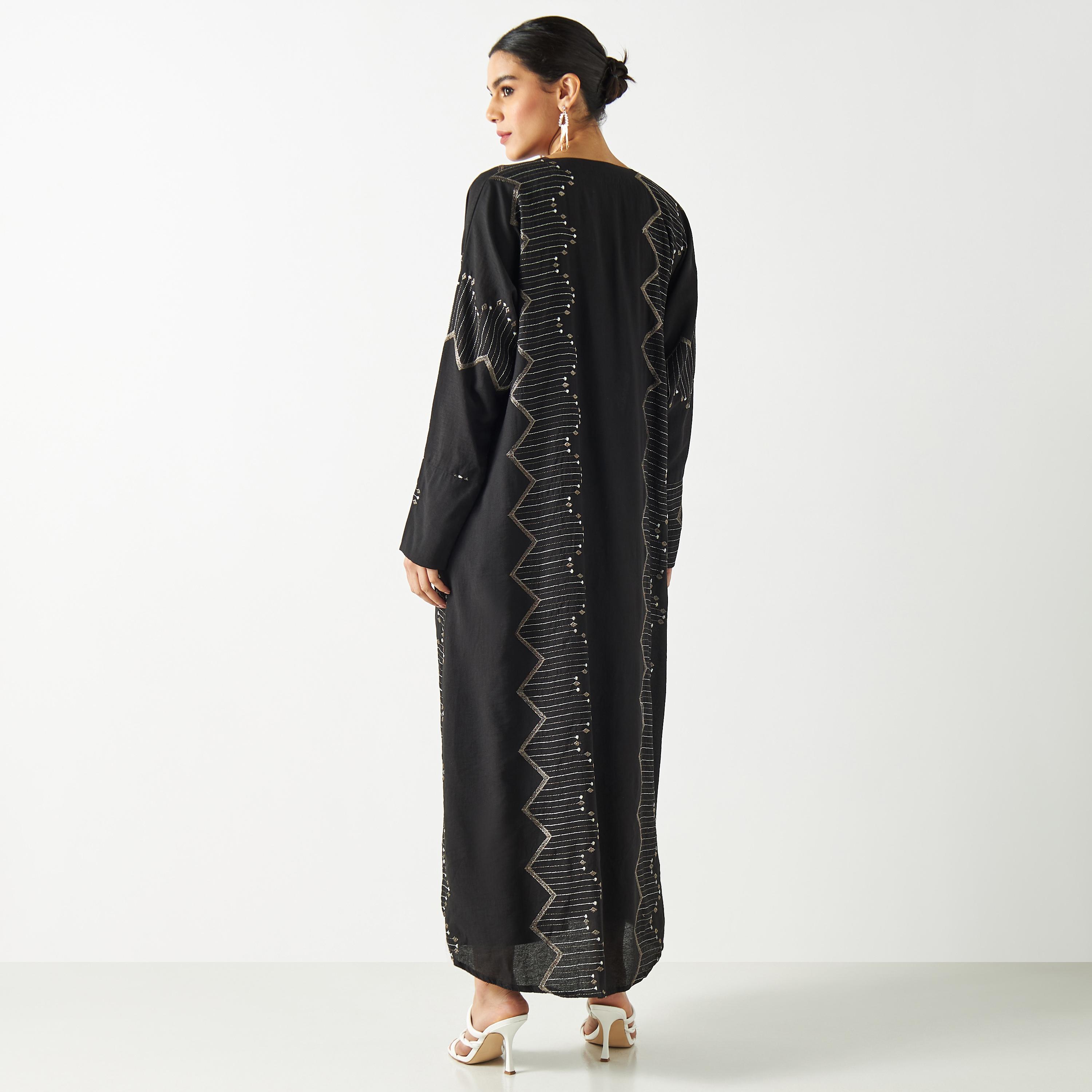 Embroidered Abaya with Hijab-women-arabicclothing-abayas-image-6