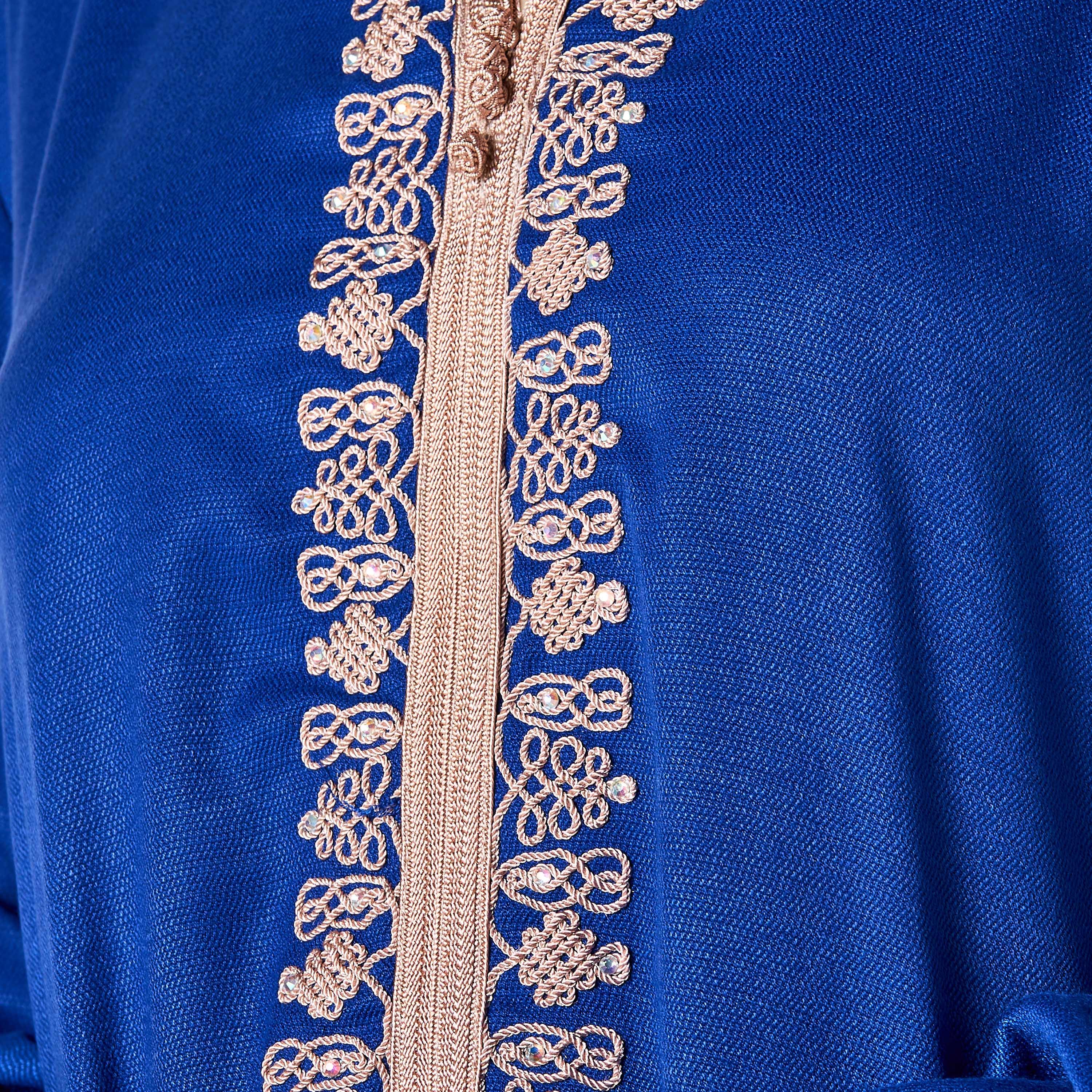 Hadiyath Al Madinah Embroidered Jalabiya with Hood-women-arabicclothing-jalabiyas-image-6