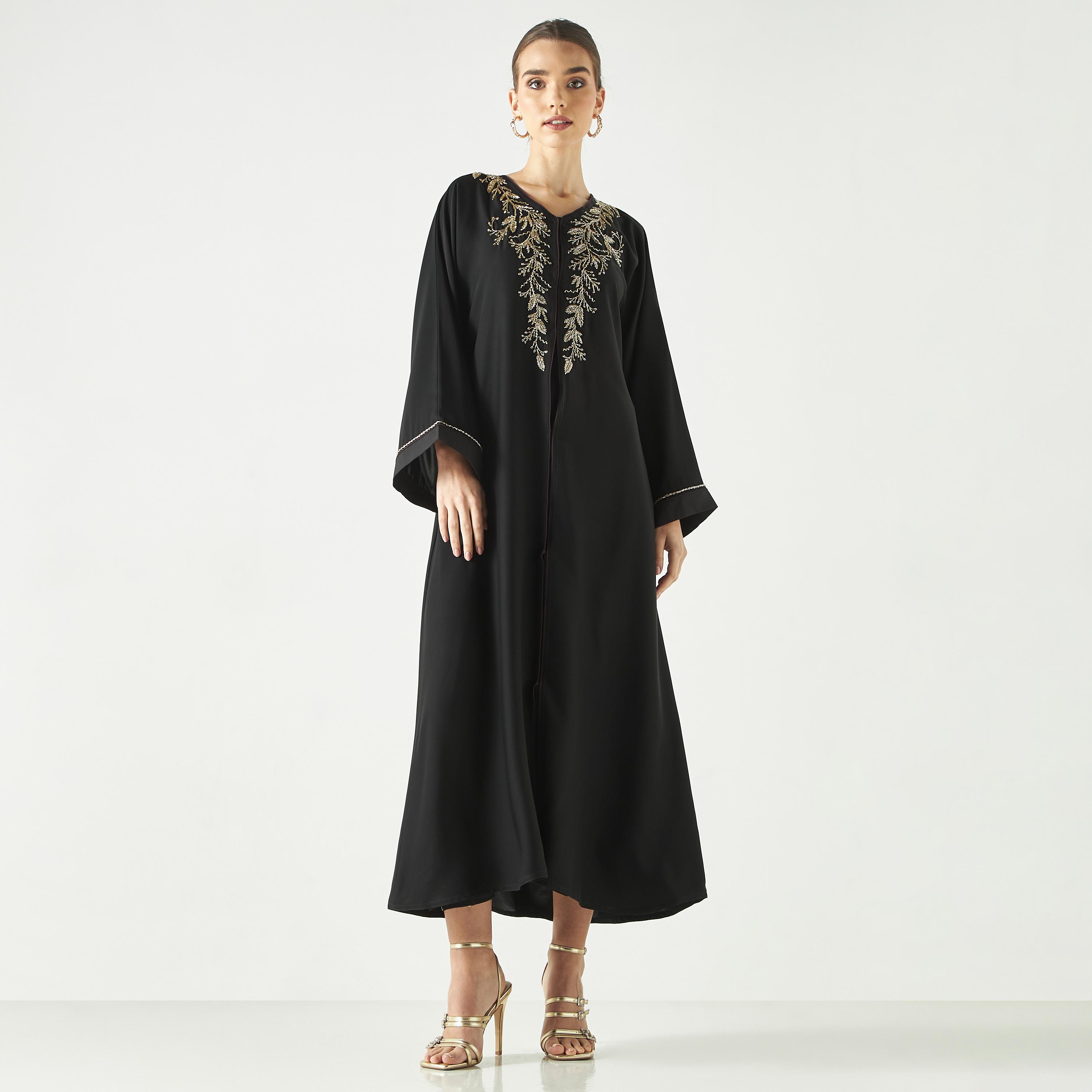 Hadiyath Al Madinah Embellished Abaya-women-arabicclothing-abayas-image-1