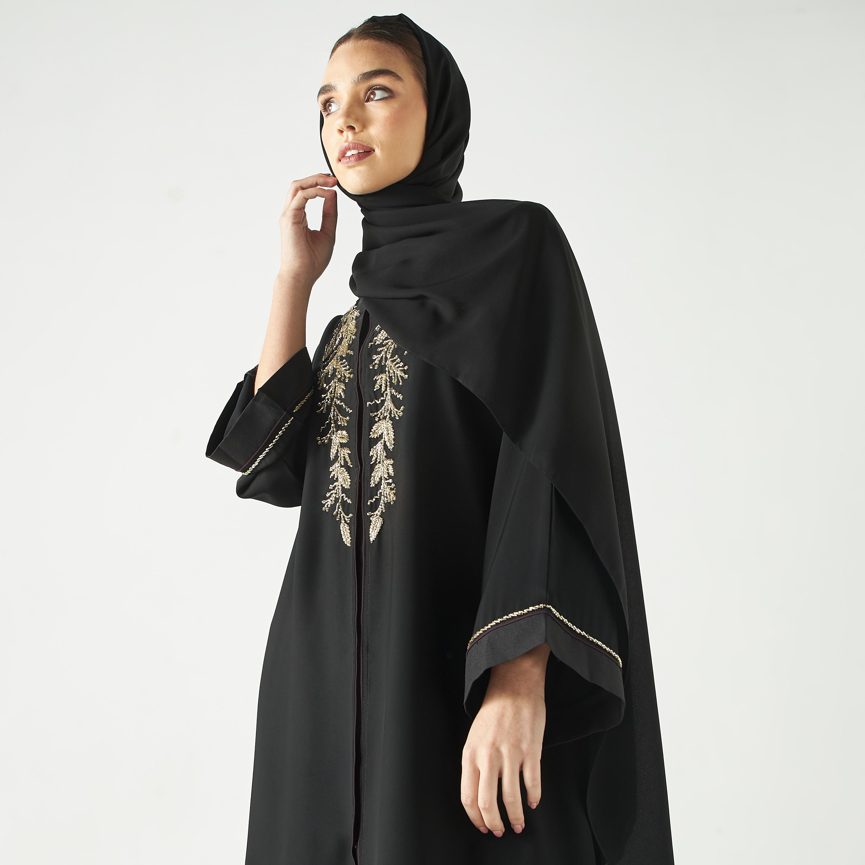 Hadiyath Al Madinah Embellished Abaya-women-arabicclothing-abayas-image-2