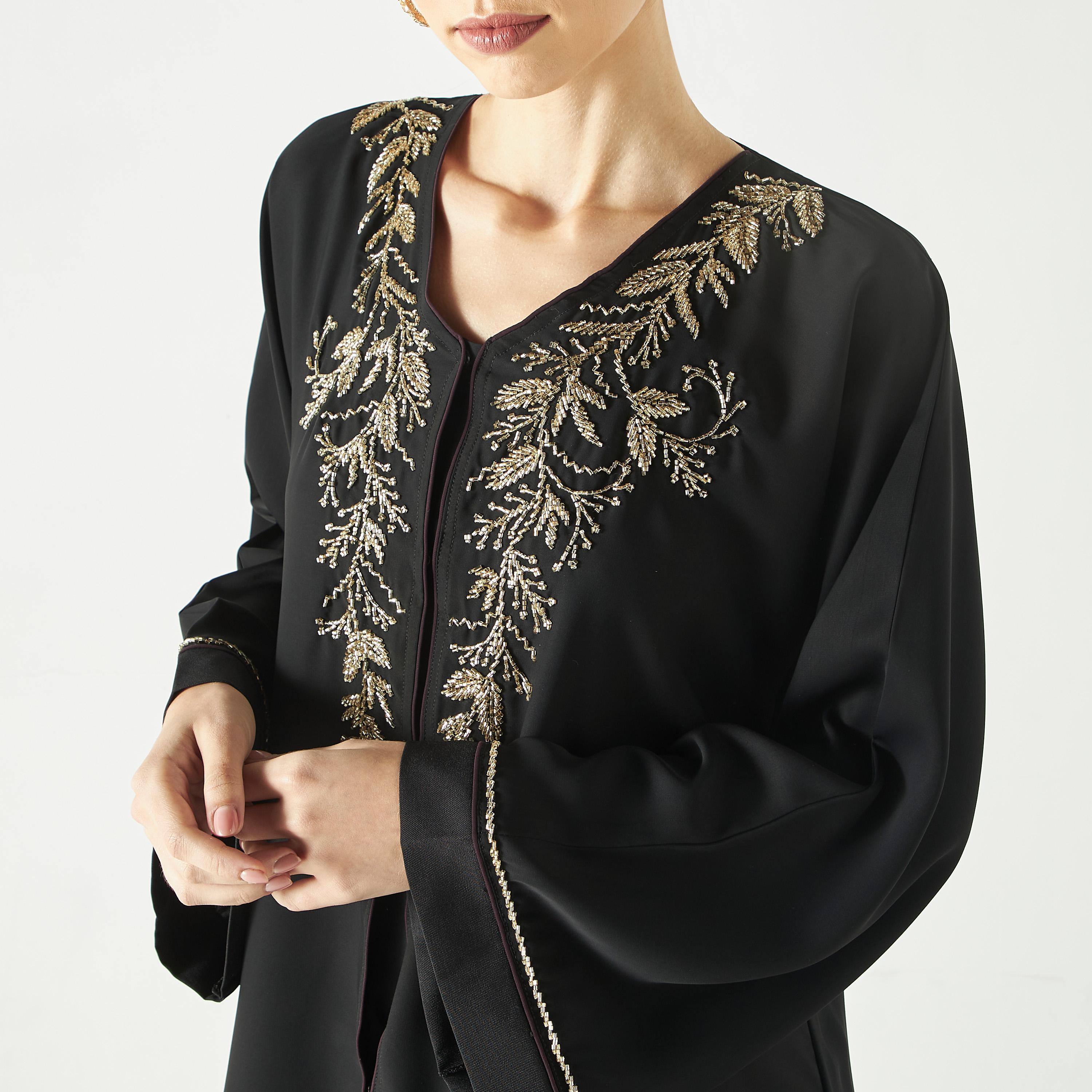 Hadiyath Al Madinah Embellished Abaya-women-arabicclothing-abayas-image-3