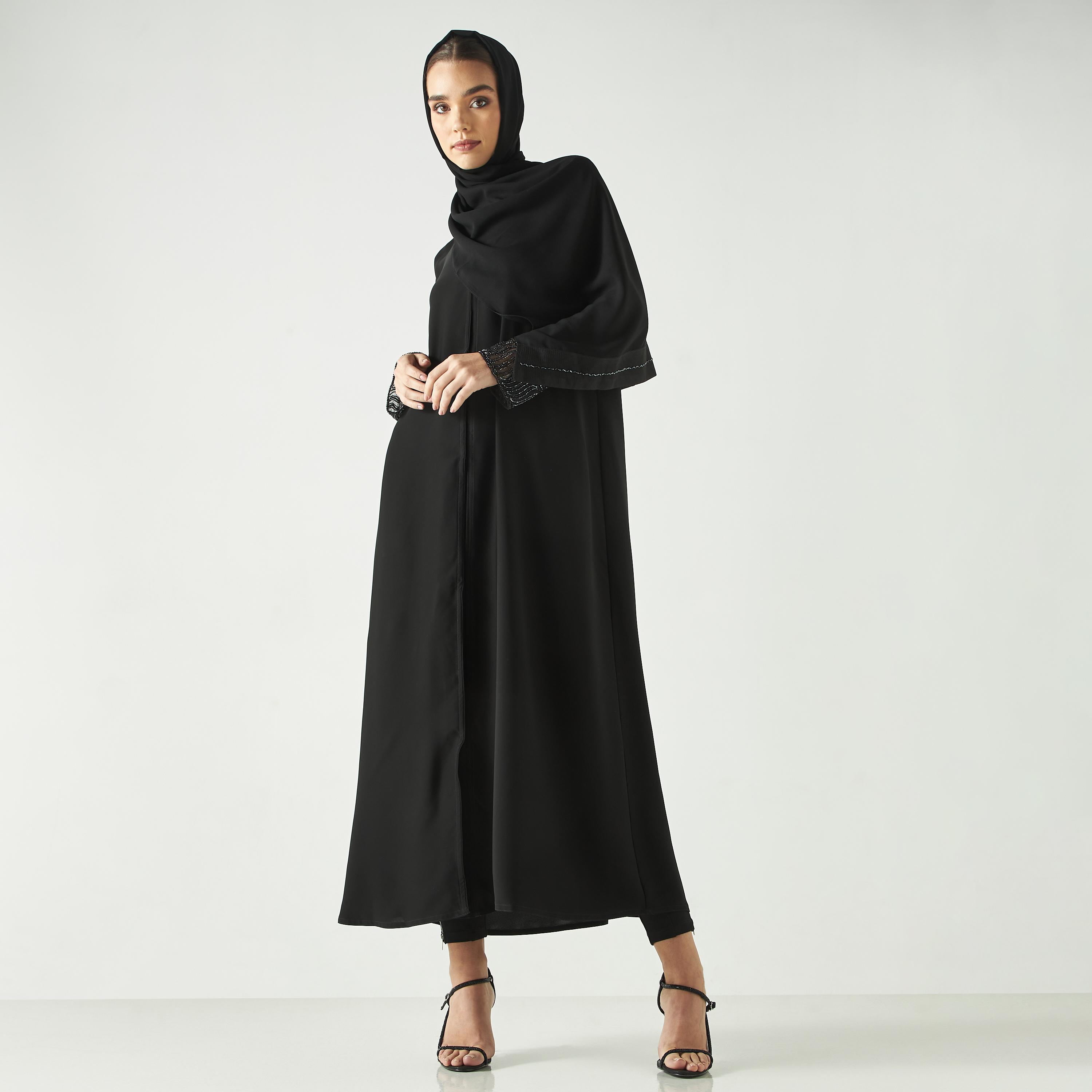 Hadiyath Al Madinah Embellished Abaya-women-arabicclothing-abayas-image-4