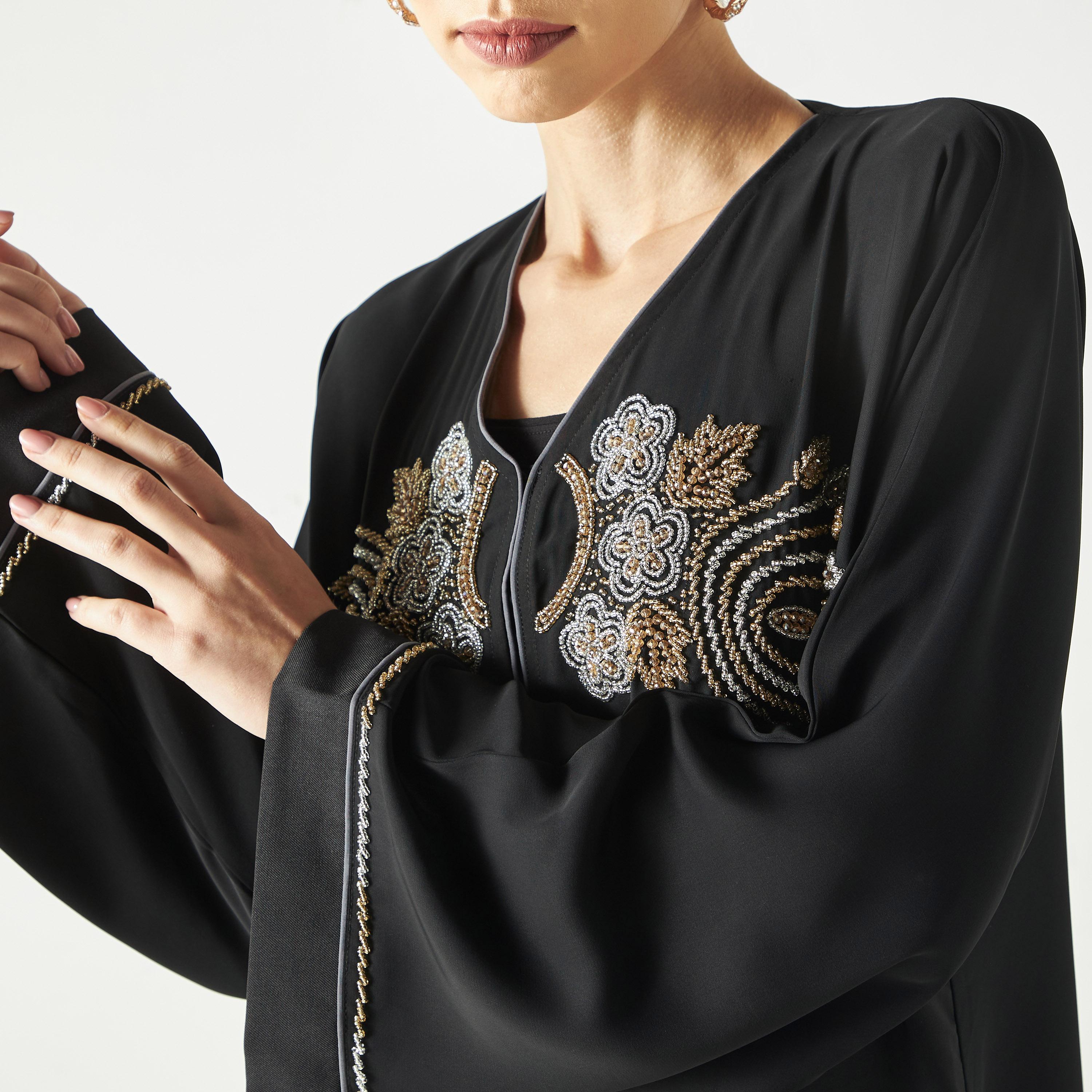 Hadiyath Al Madinah Embellished Abaya-women-arabicclothing-abayas-image-3