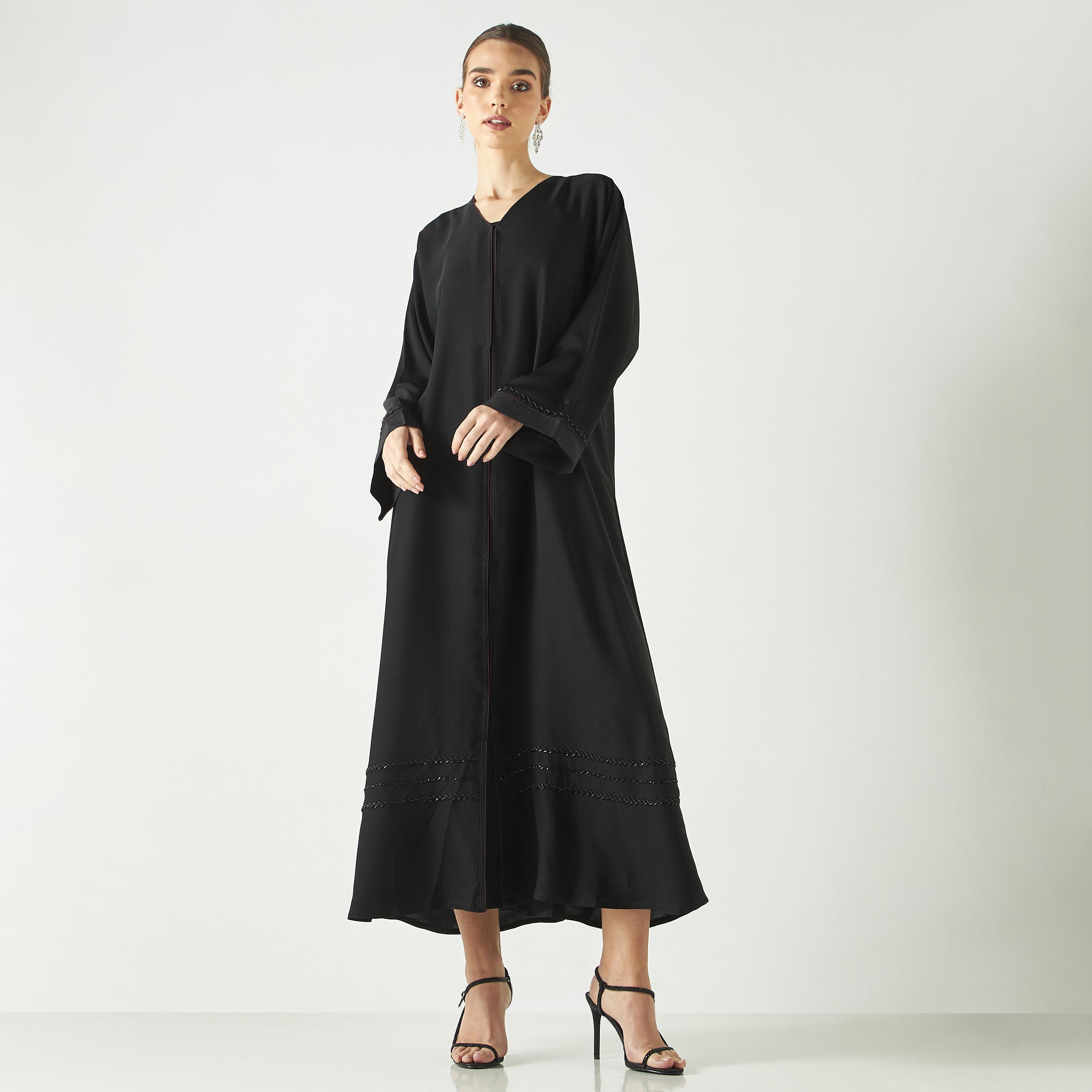 Hadiyath Al Madinah Embellished Abaya-women-arabicclothing-abayas-image-1