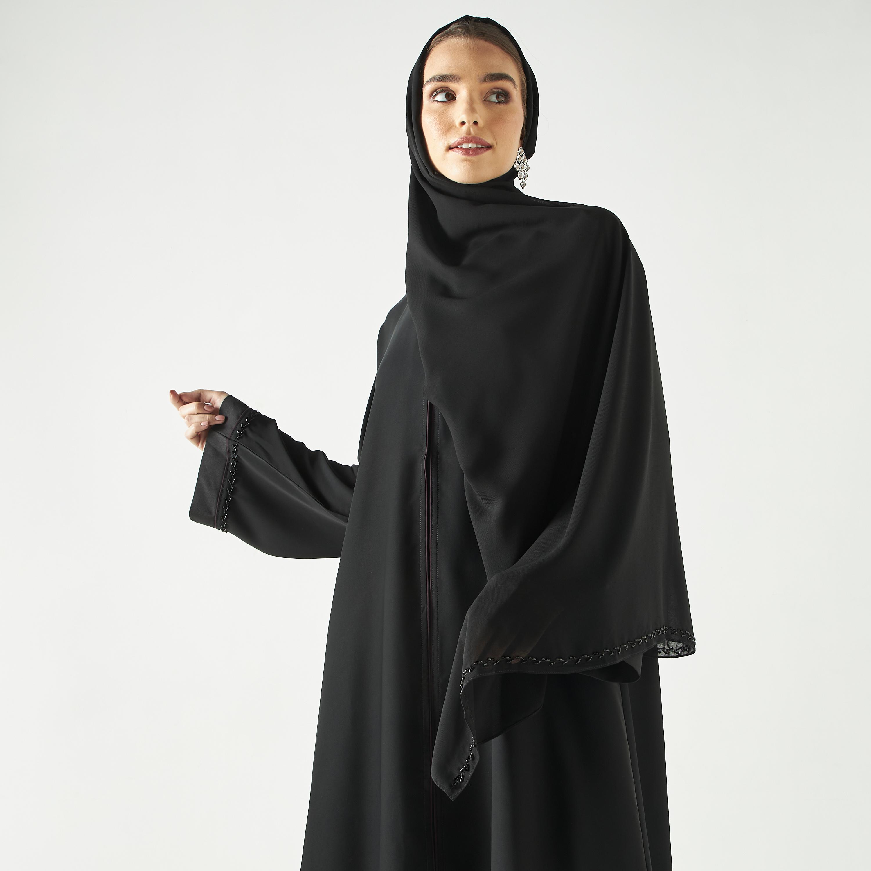 Hadiyath Al Madinah Embellished Abaya-women-arabicclothing-abayas-image-2