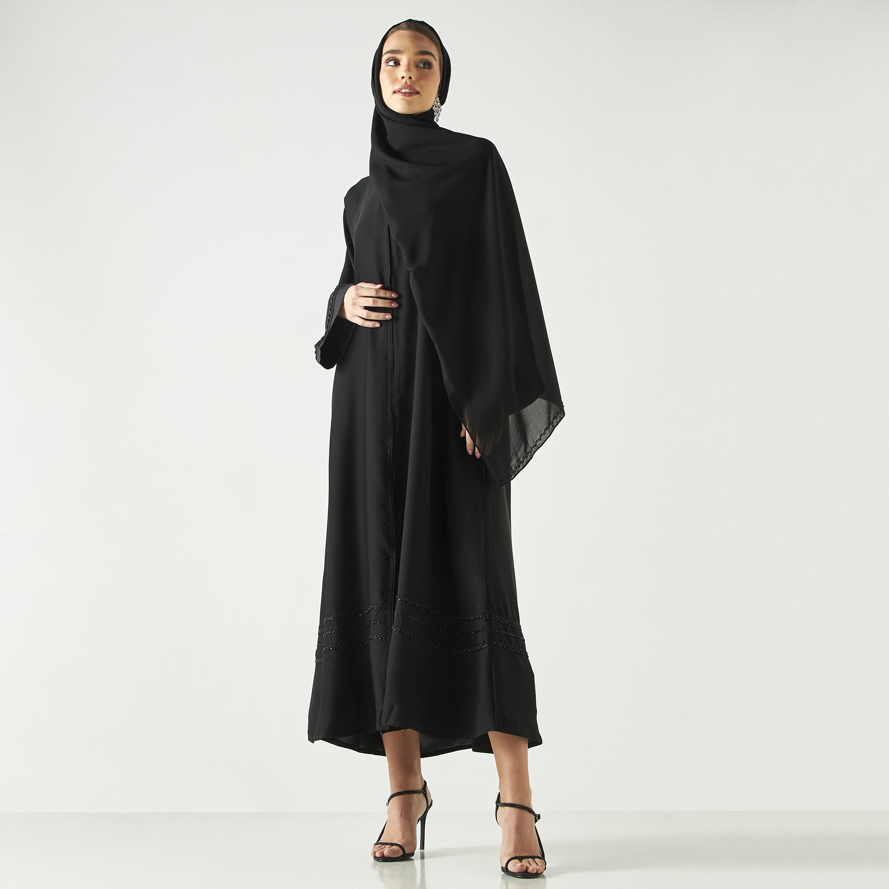 Hadiyath Al Madinah Embellished Abaya-women-arabicclothing-abayas-image-4