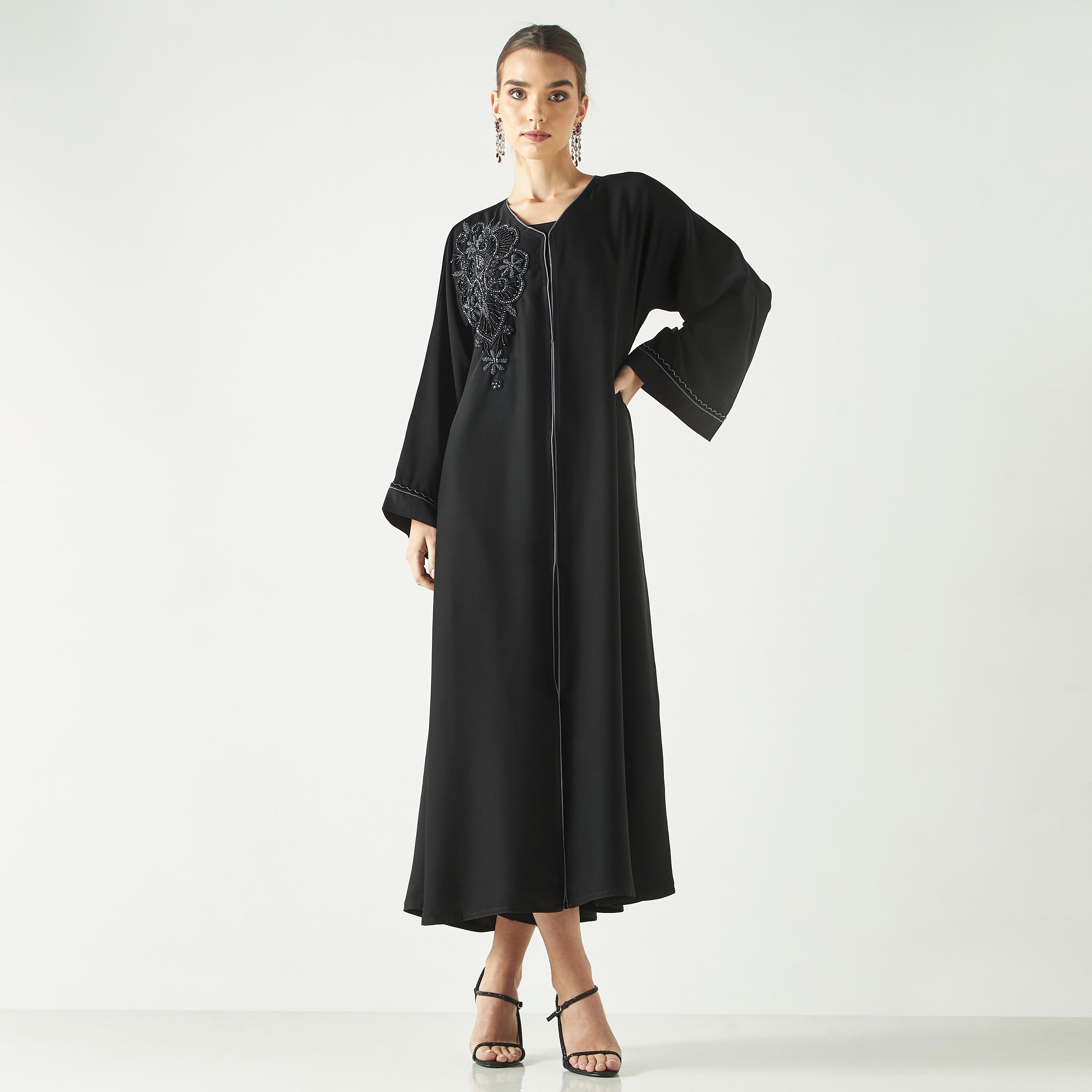Hadiyath Al Madinah Embellished Abaya-women-arabicclothing-abayas-image-1