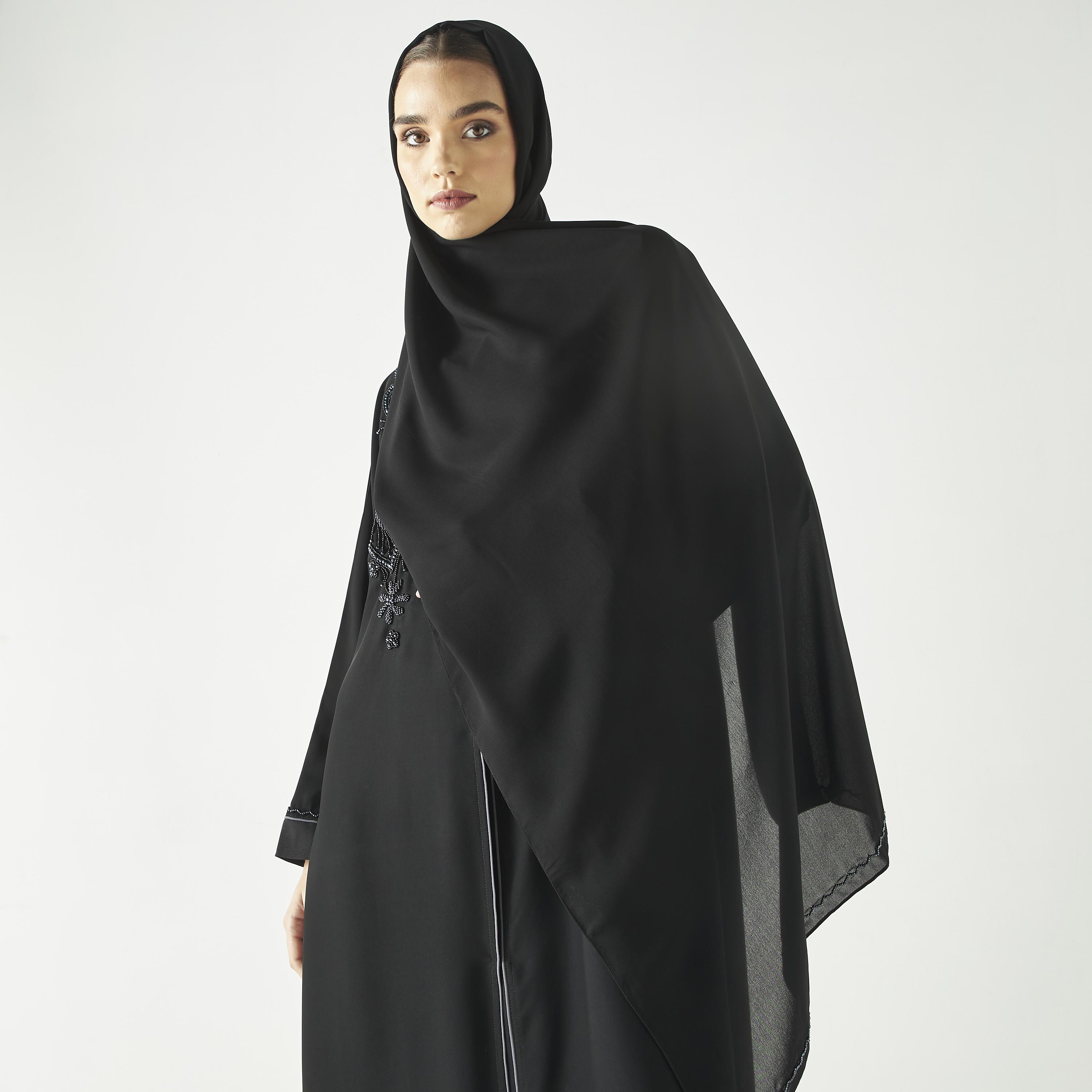 Hadiyath Al Madinah Embellished Abaya-women-arabicclothing-abayas-image-2