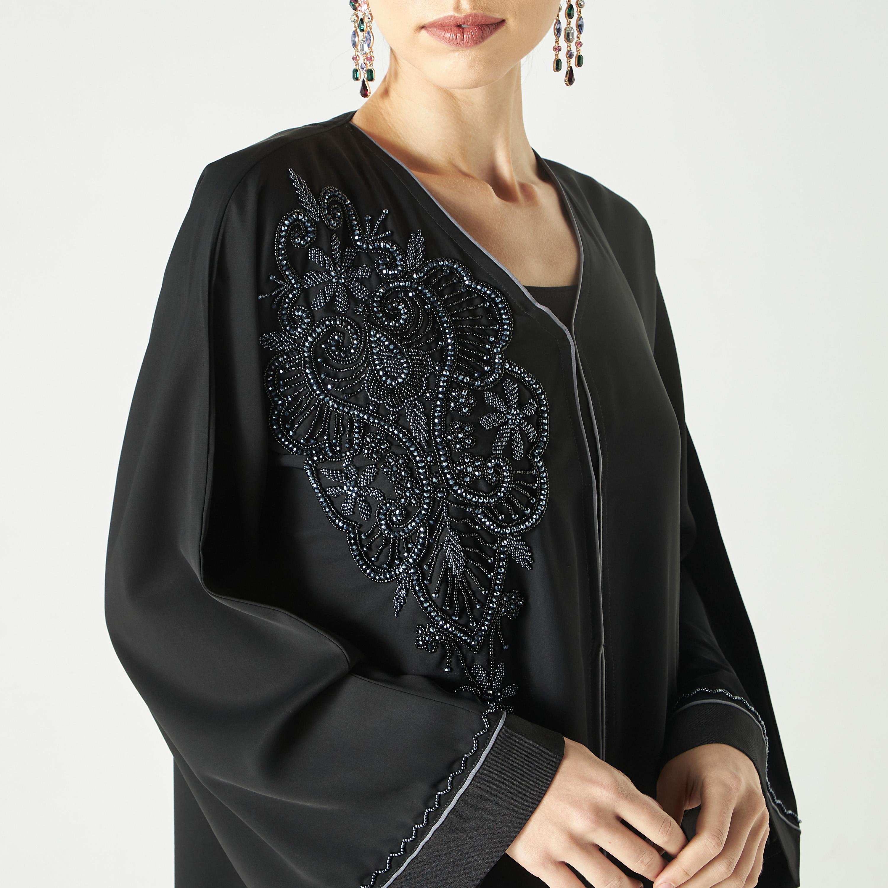 Hadiyath Al Madinah Embellished Abaya-women-arabicclothing-abayas-image-3