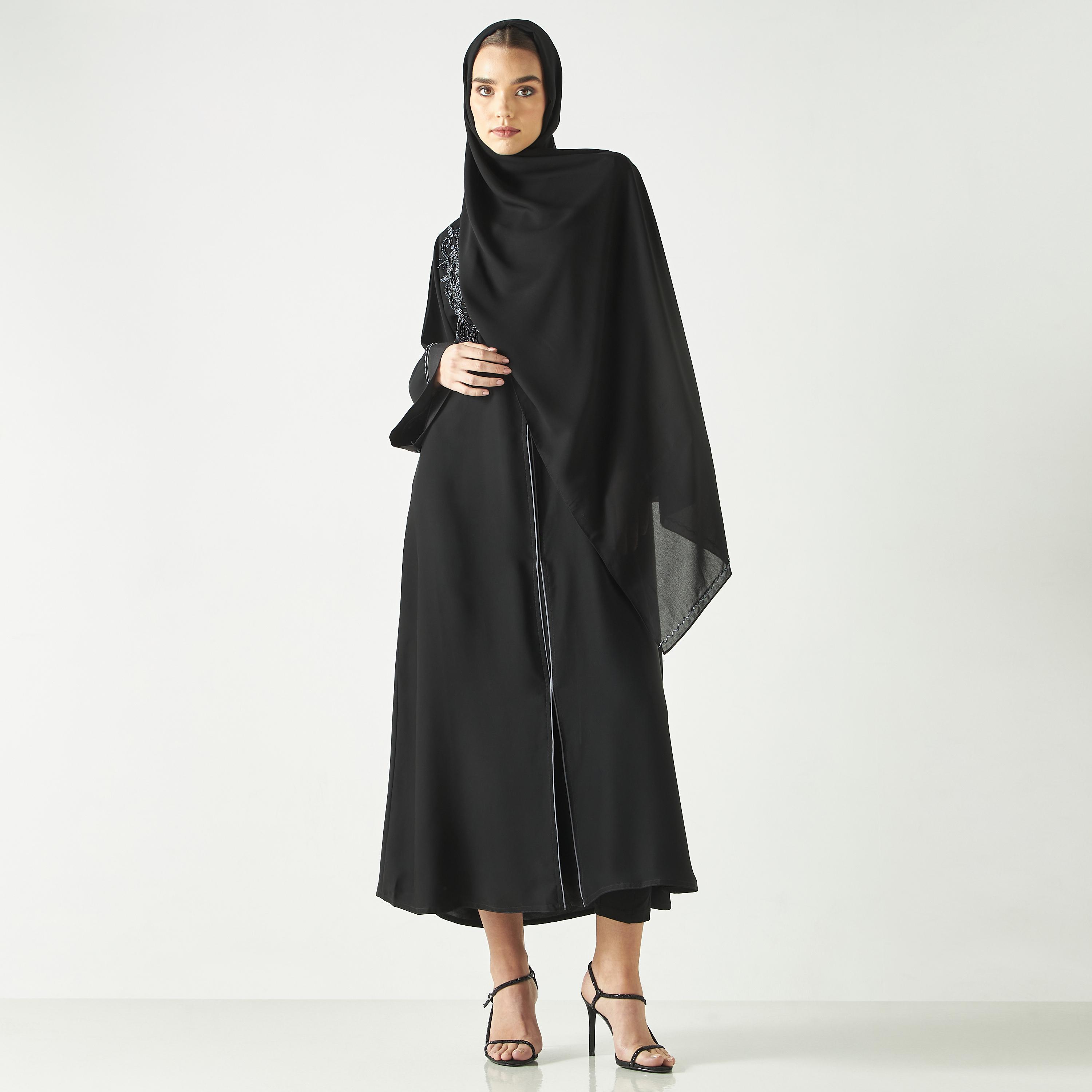Hadiyath Al Madinah Embellished Abaya-women-arabicclothing-abayas-image-4