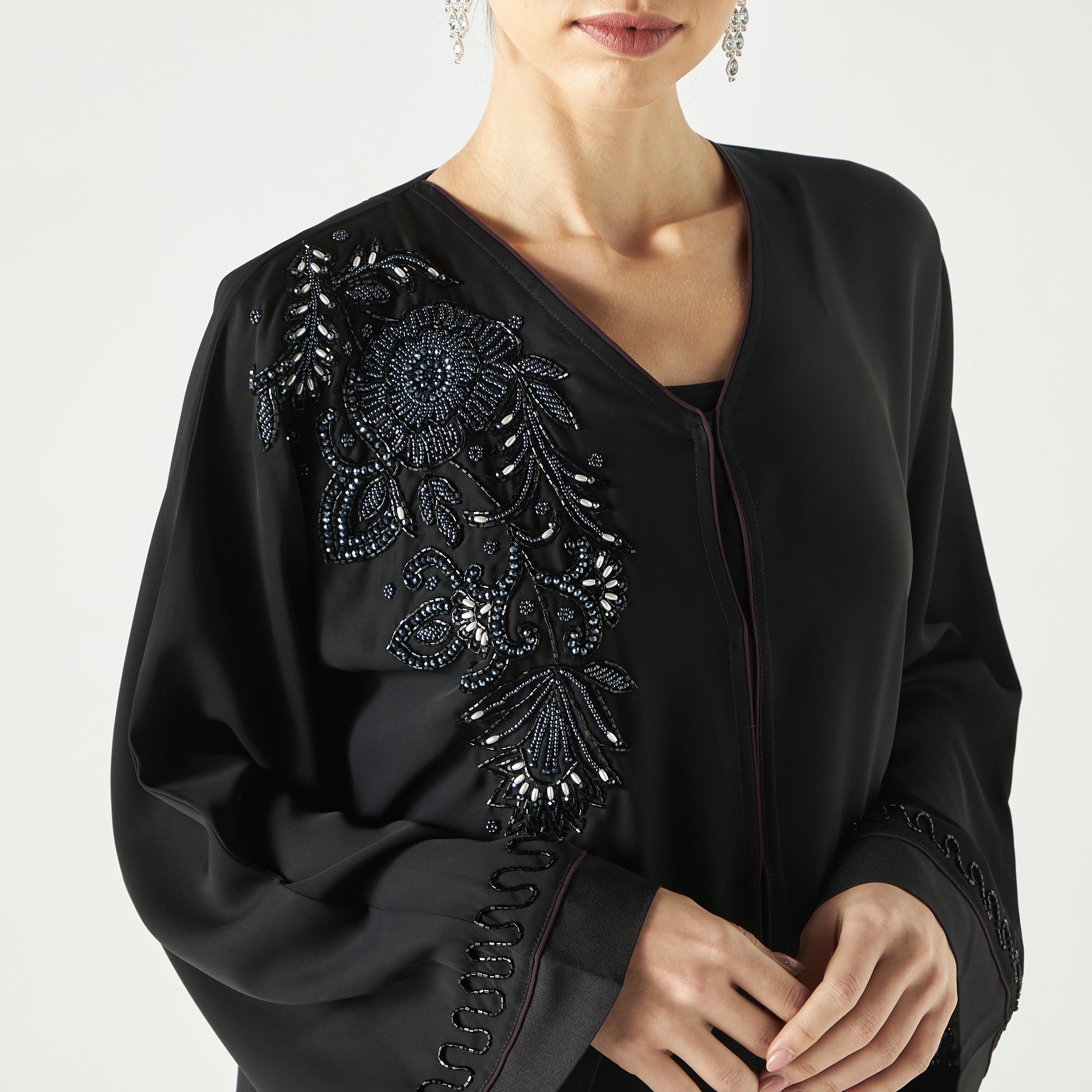 Hadiyath Al Madinah Embellished Abaya-women-arabicclothing-abayas-image-3